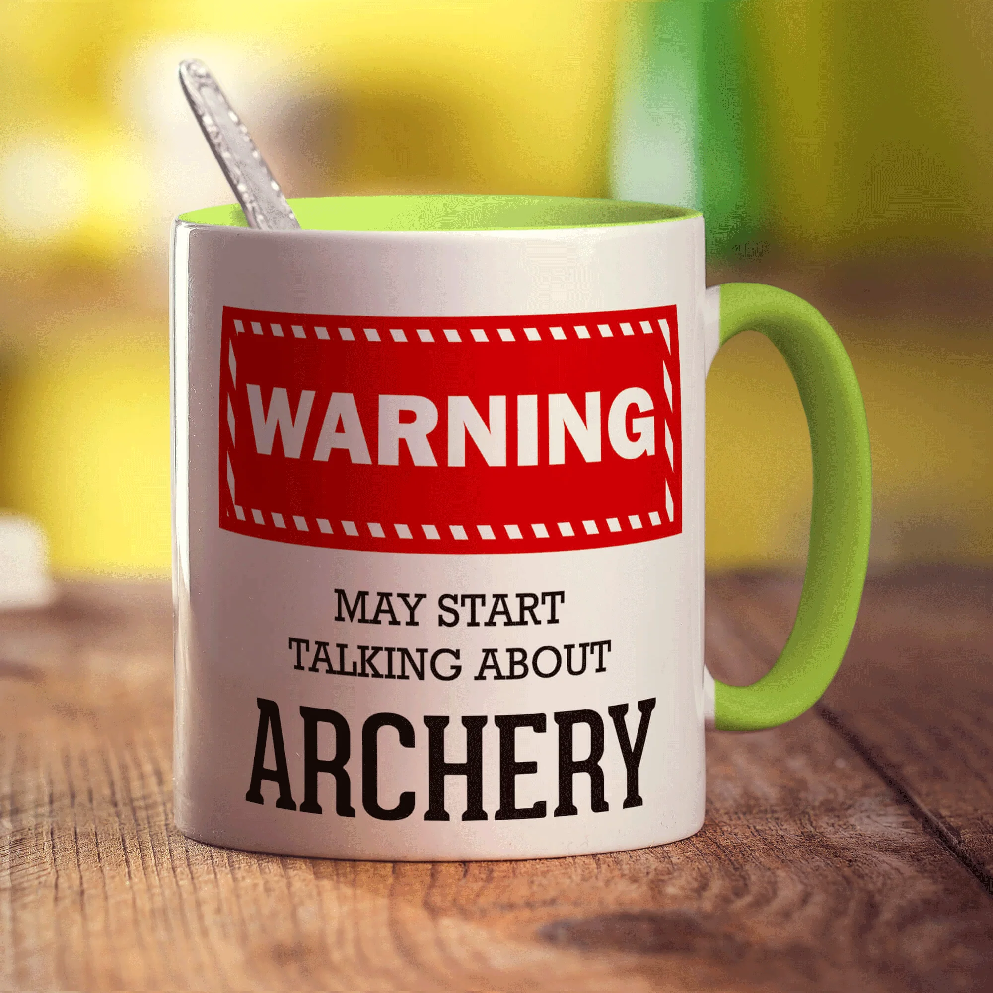 Warning! May Start Talking About Archery Mug - Image 7