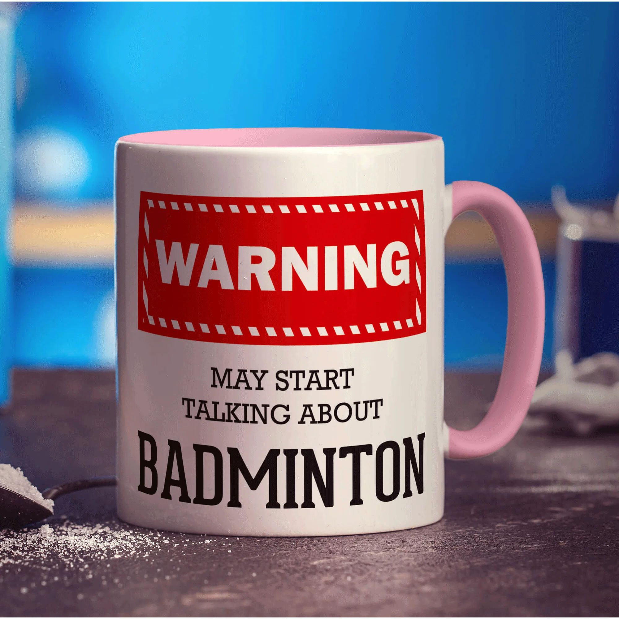 Warning! May Start Talking About Badminton Mug - Image 9