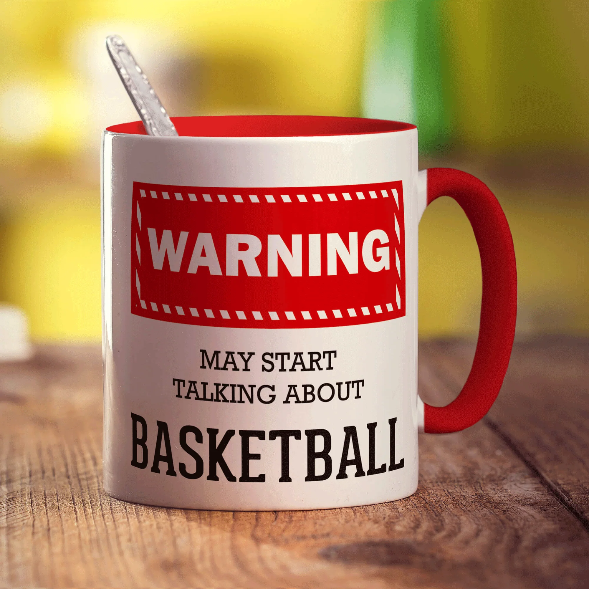 Warning! May Start Talking About Basketball Mug - Image 11