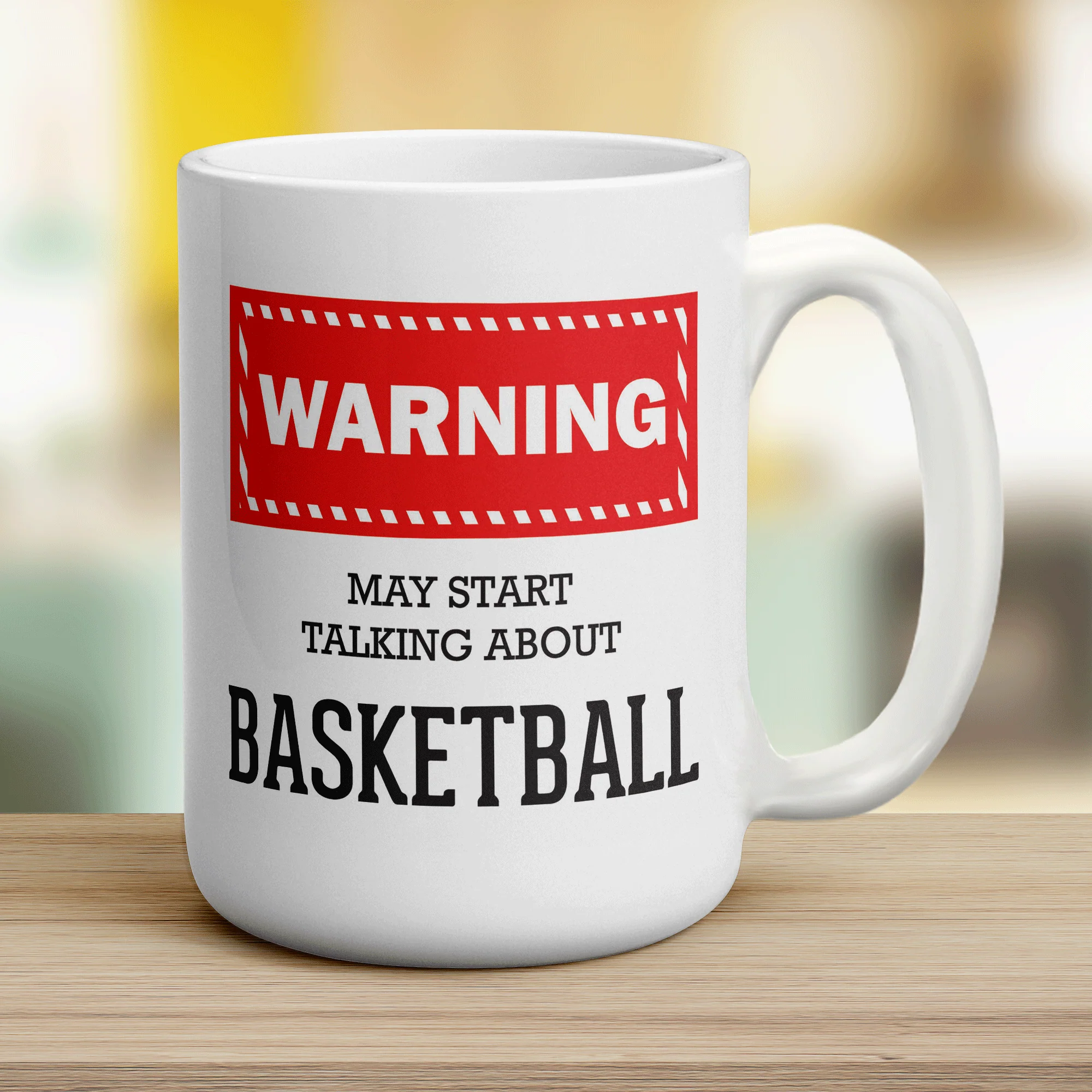 Warning! May Start Talking About Basketball Mug - Image 12