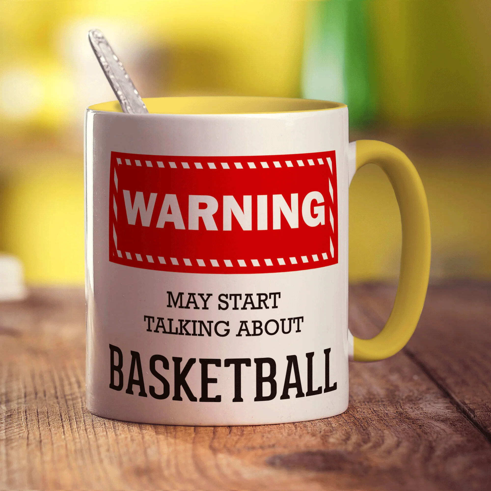 Warning! May Start Talking About Basketball Mug - Image 5