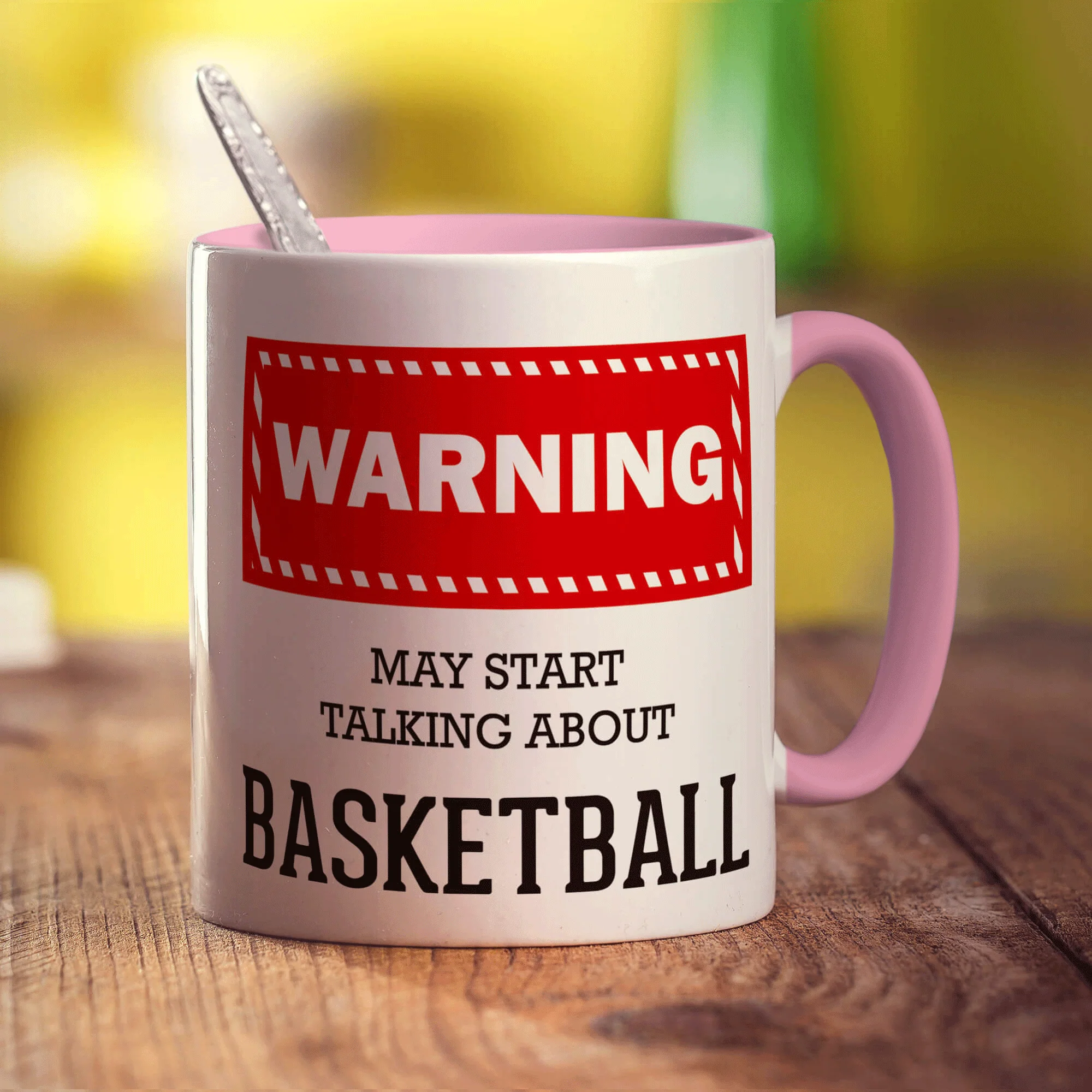 Warning! May Start Talking About Basketball Mug - Image 9