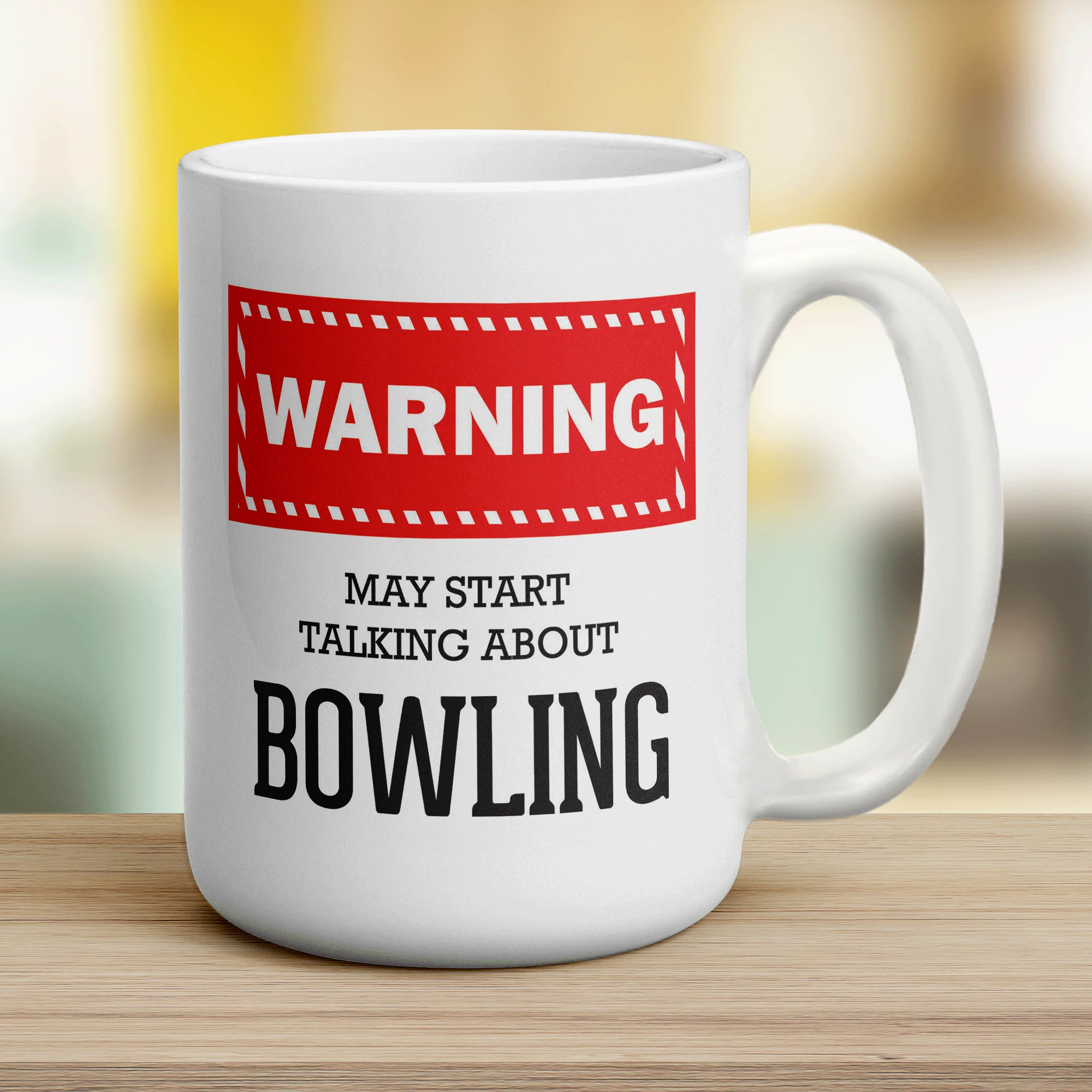 Warning! May Start Talking About Bowling Mug - Image 12