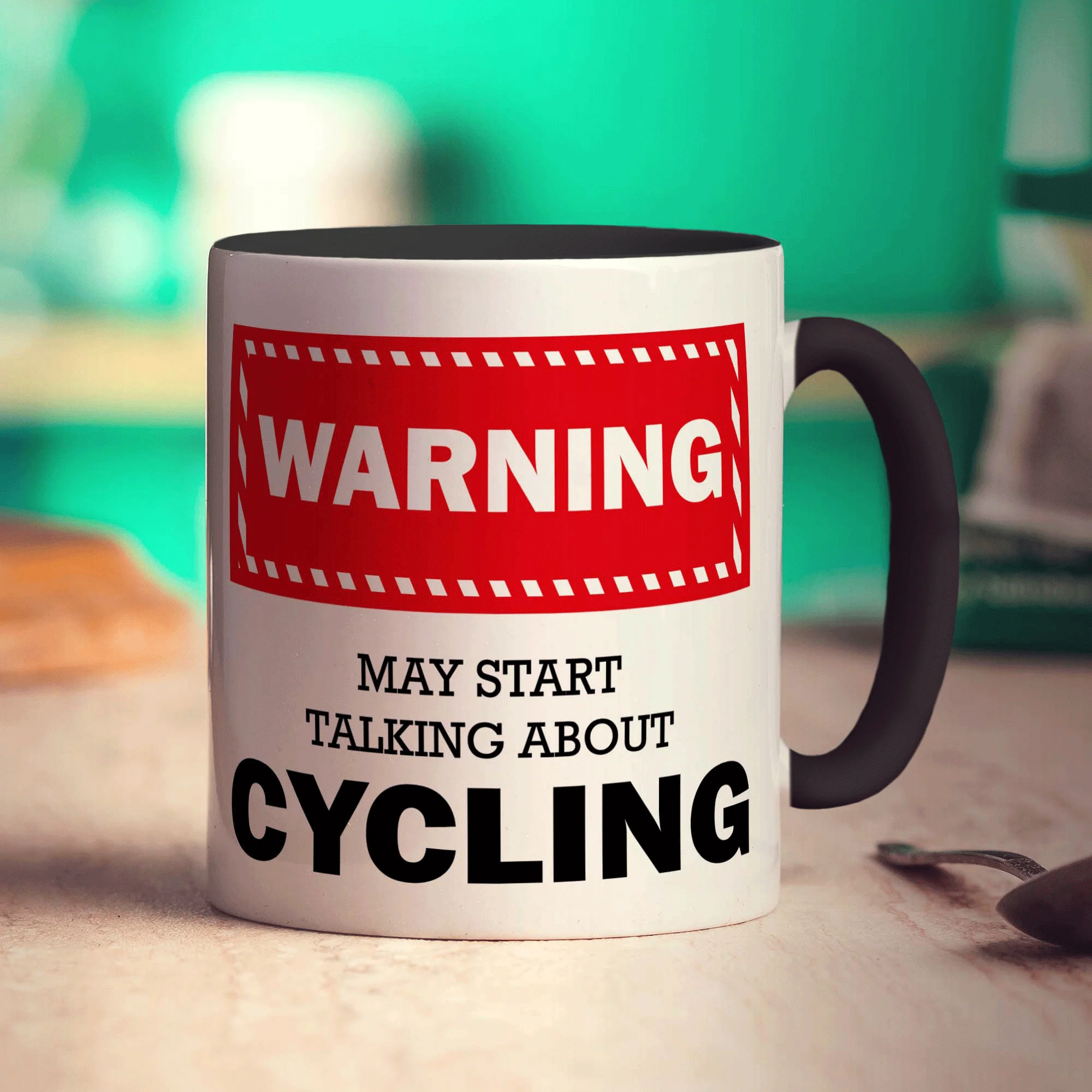Warning! May Start Talking About Cycling Mug - Image 10