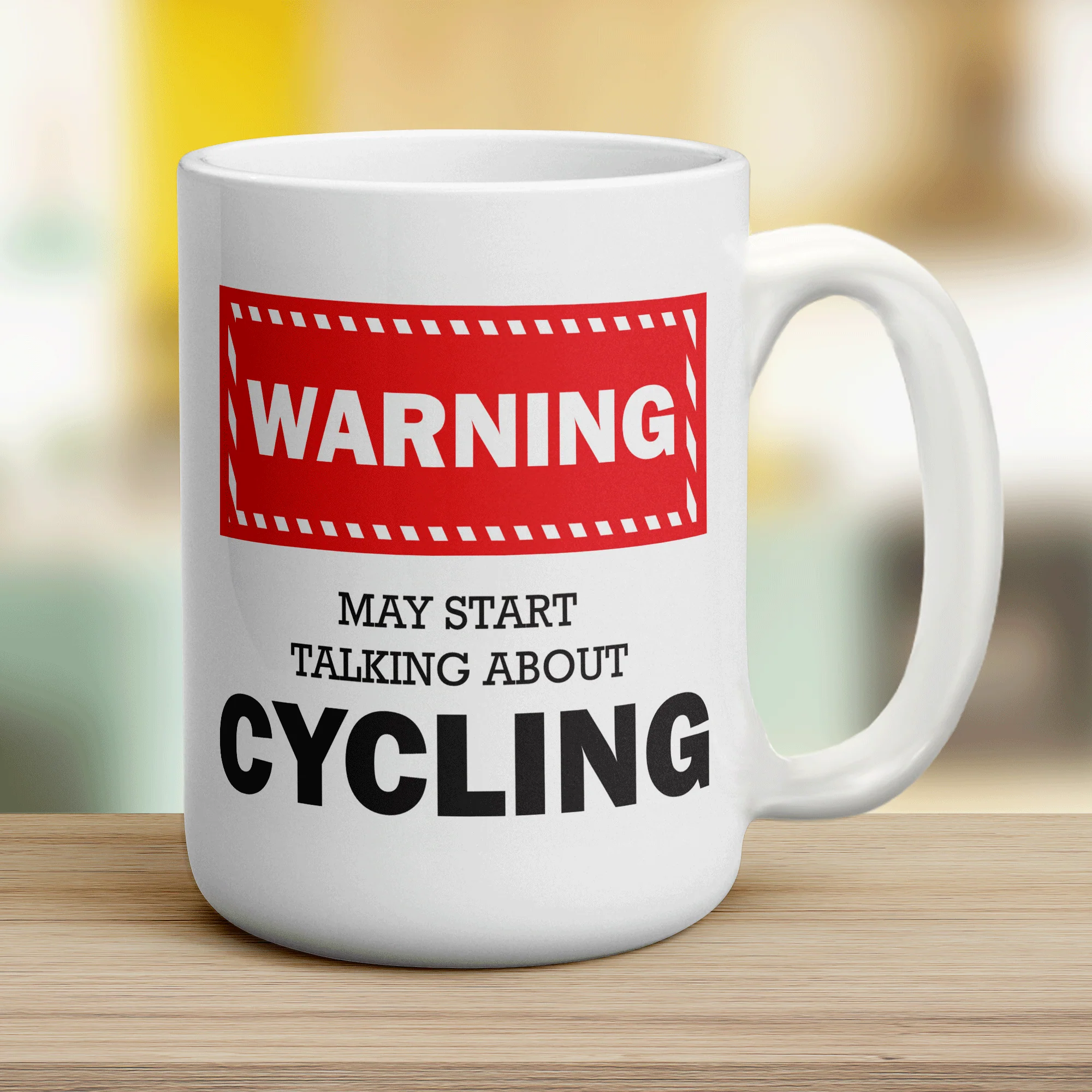 Warning! May Start Talking About Cycling Mug - Image 12
