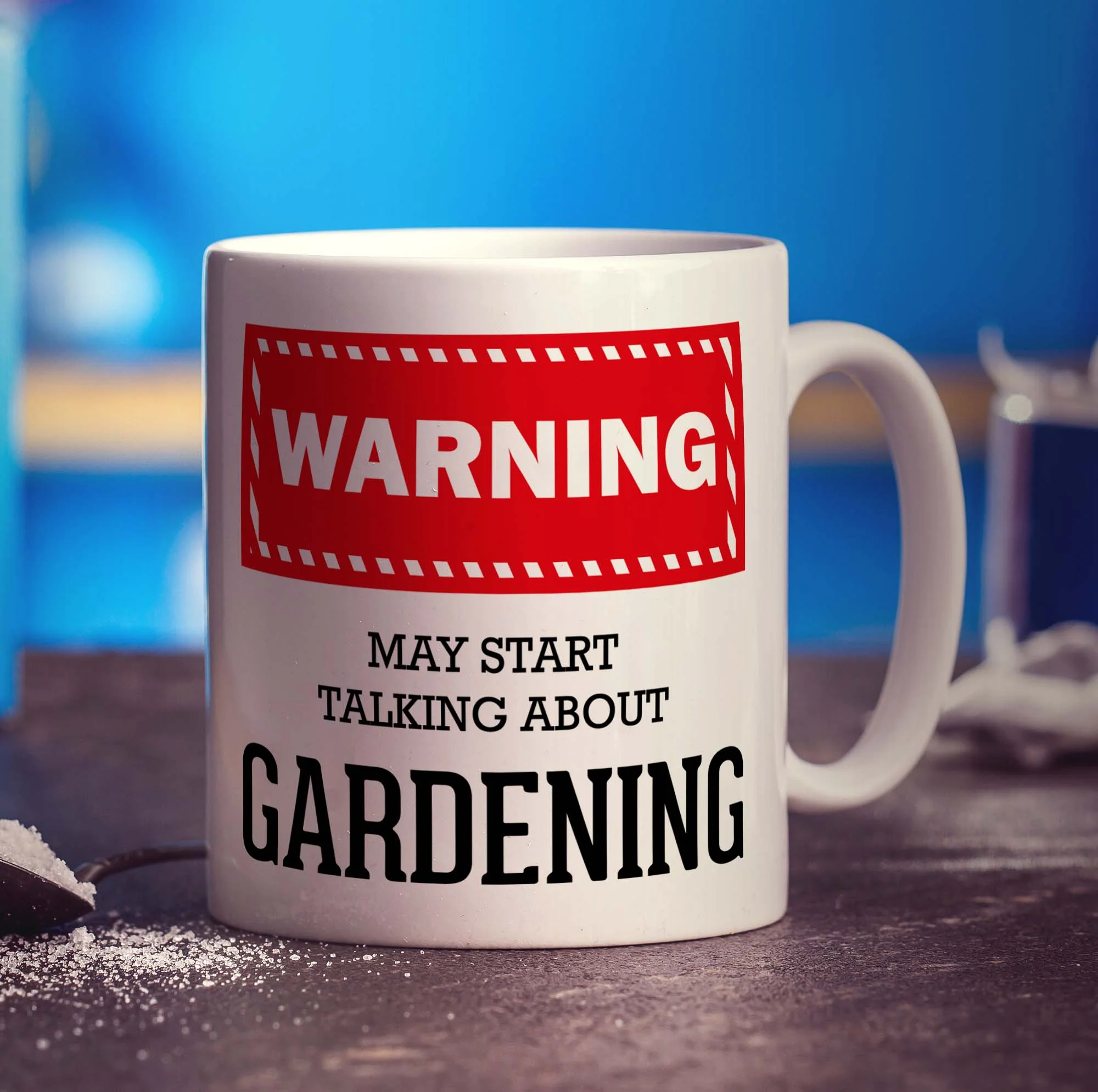 Warning! May Start Talking About Gardening Mug - Image 3