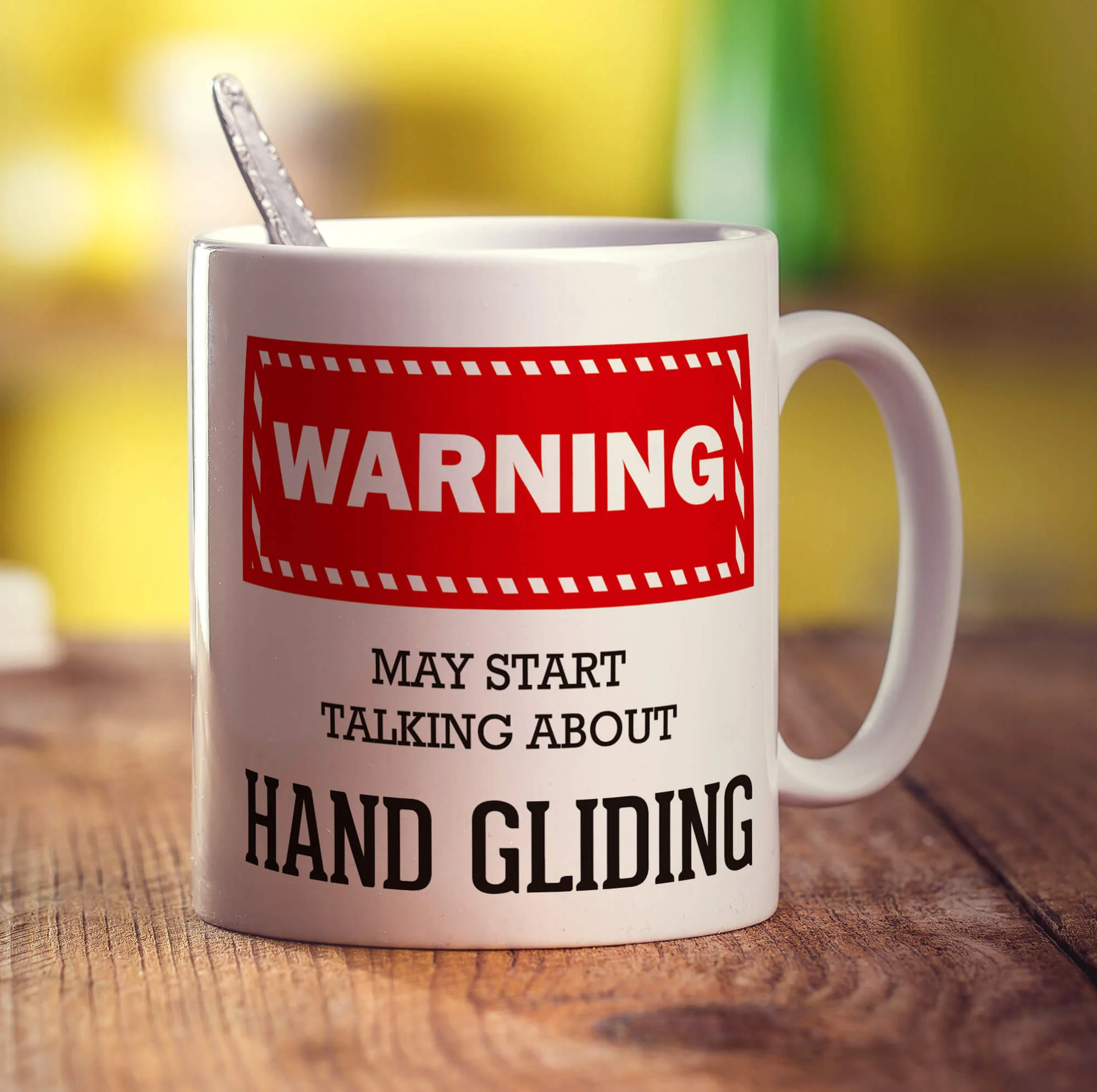 Warning! May Start Talking About Hand Gliding Mug - Image 3