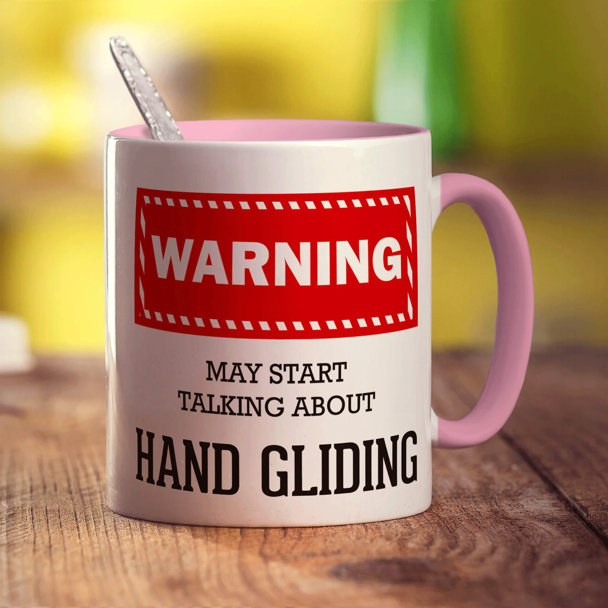 Warning! May Start Talking About Hand Gliding Mug - Image 9