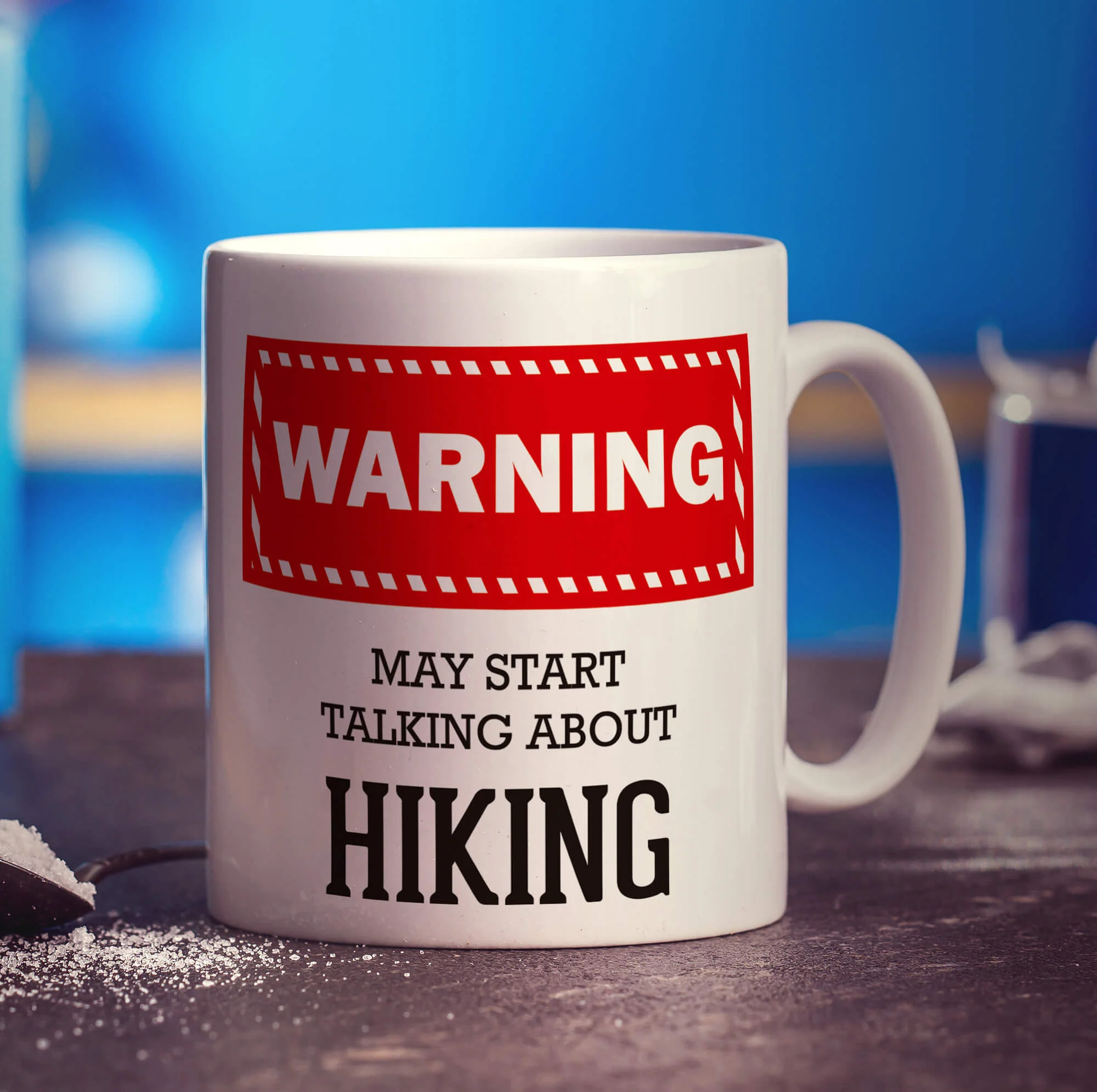 Warning! May Start Talking About Hiking Mug - Image 3