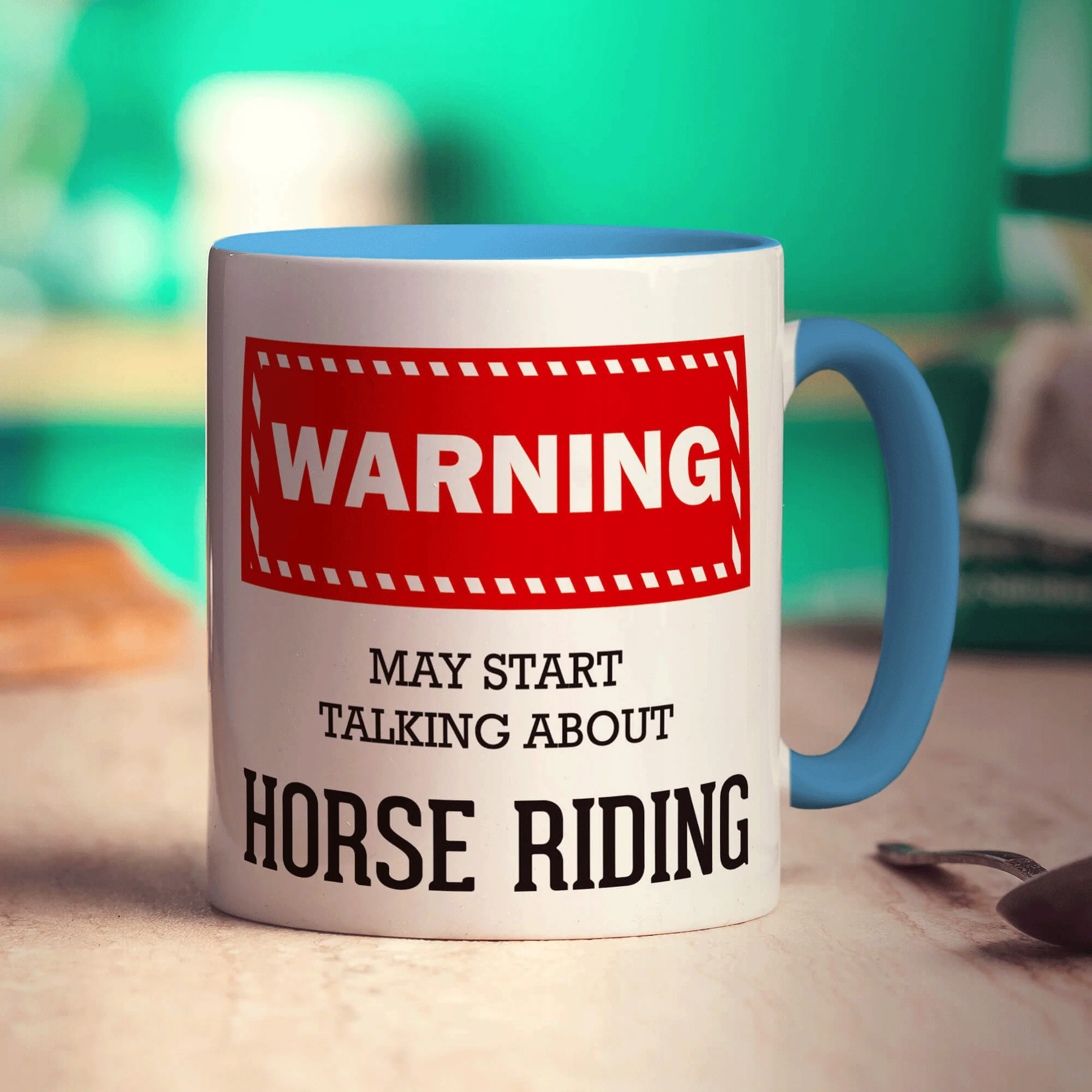 Warning! May Start Talking About Horse Riding Mug - Image 8