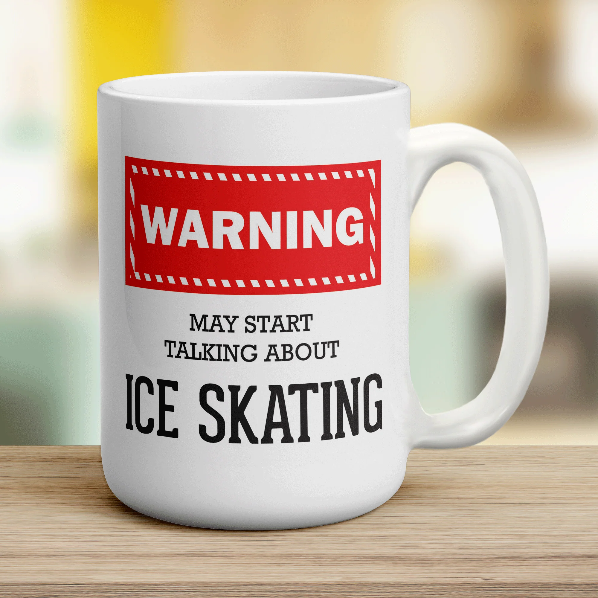 Warning! May Start Talking About Ice Skating Mug - Image 12