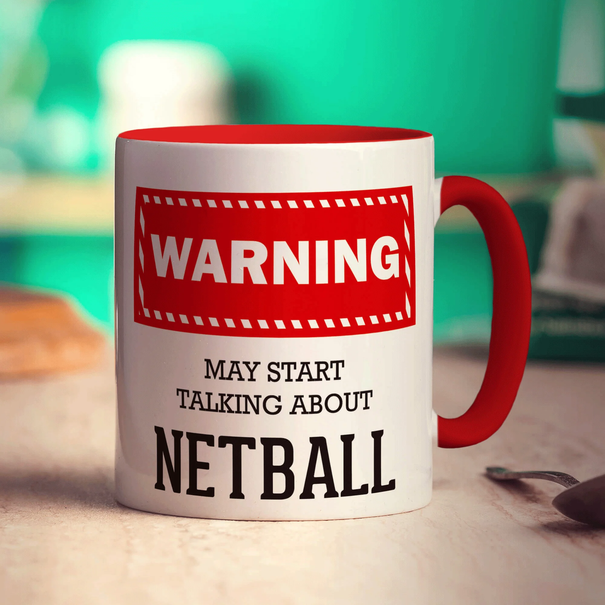 Warning! May Start Talking About Netball Mug - Image 11