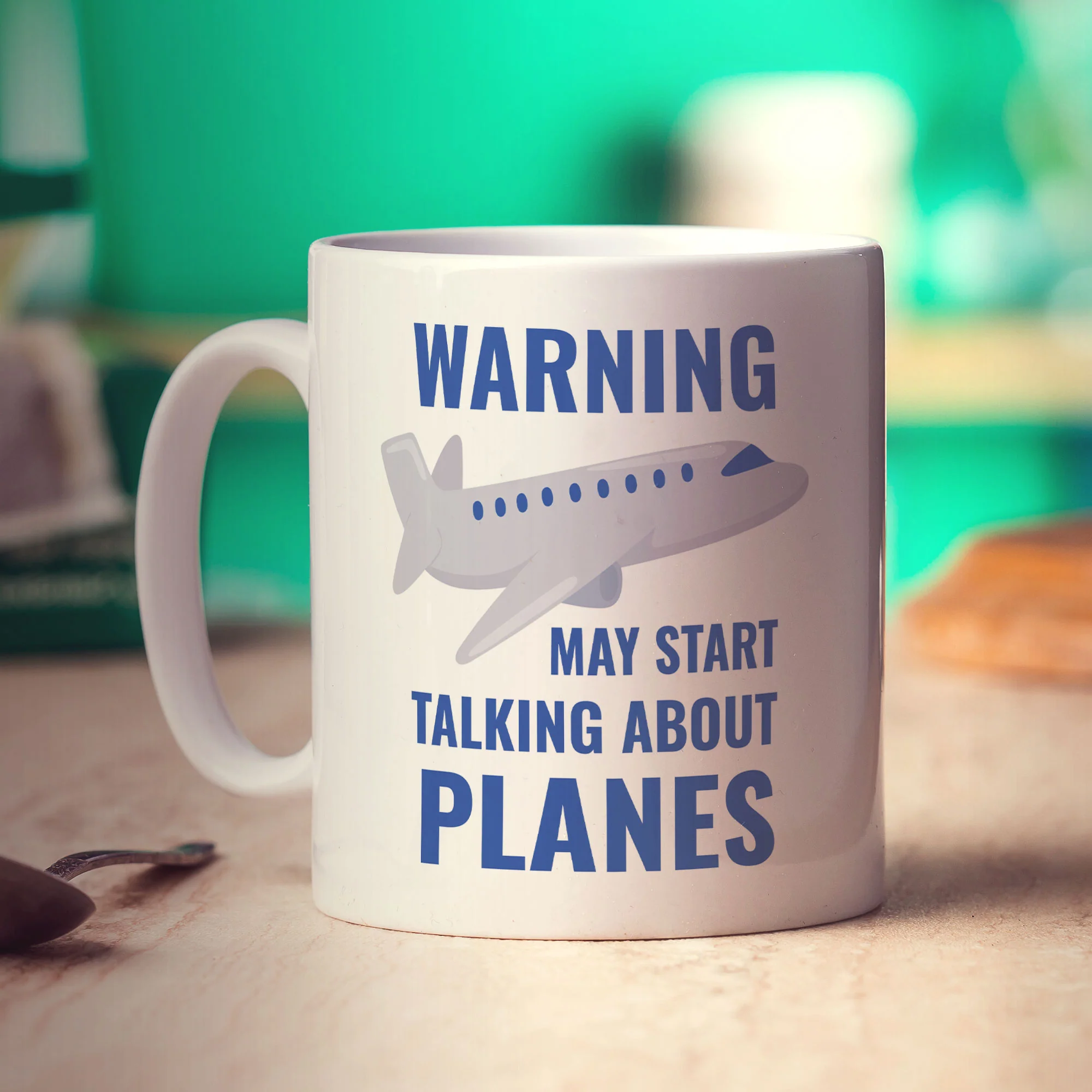 Warning May Start Talking About Planes Mug - Image 5