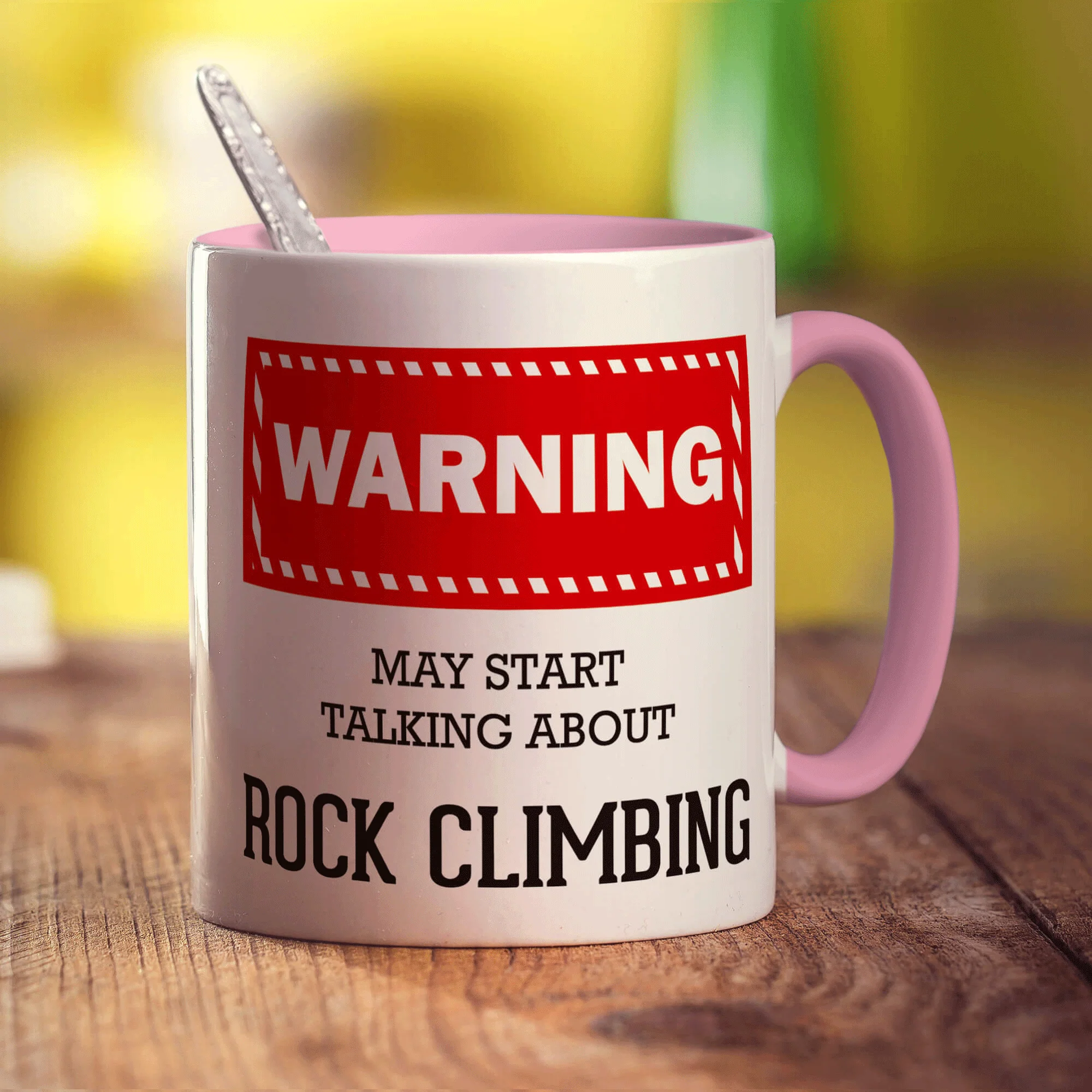 Warning! May Start Talking About Rock Climbing Mug - Image 9