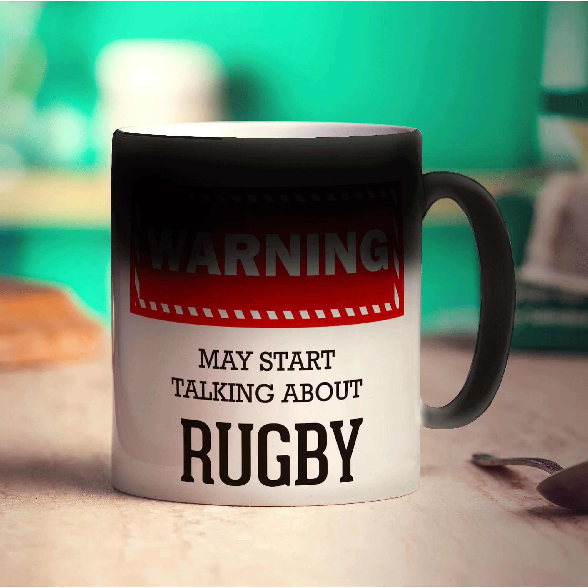 Warning! May Start Talking About Rugby Mug - Image 6
