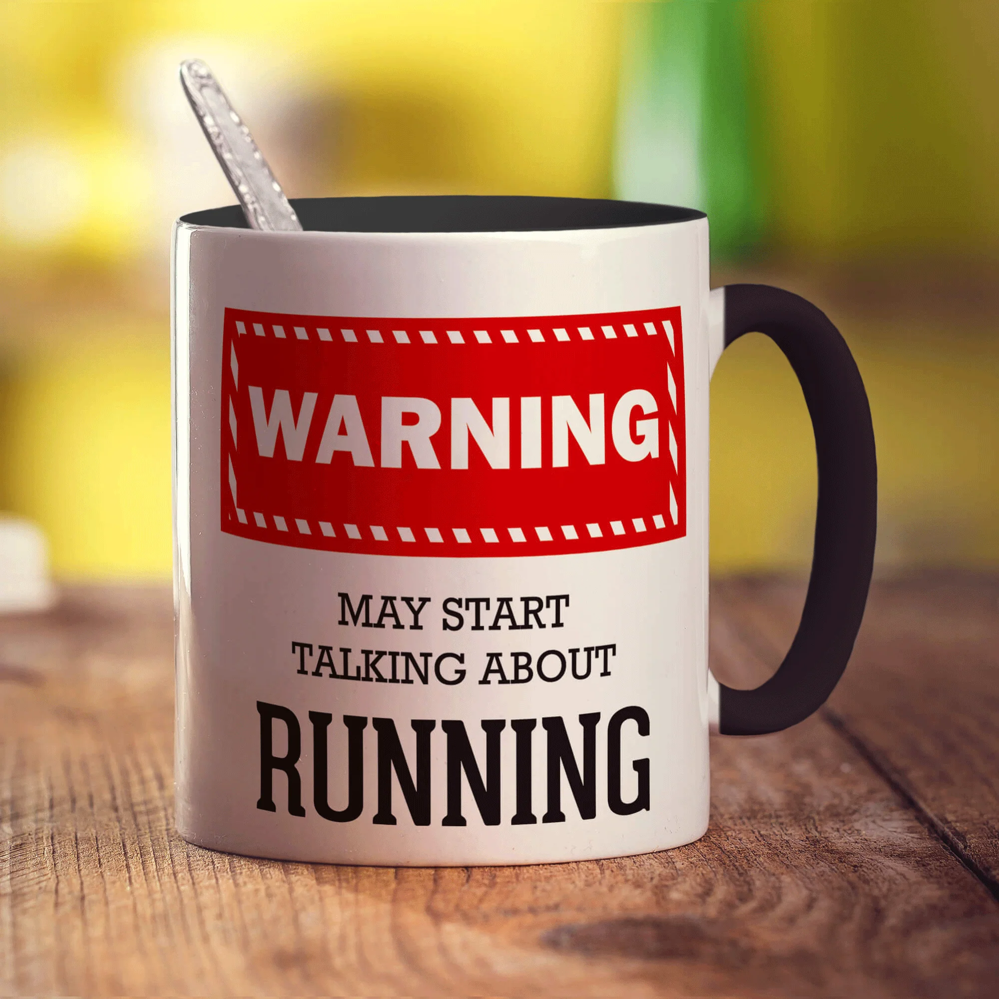 Warning! May Start Talking About Running Mug - Image 10