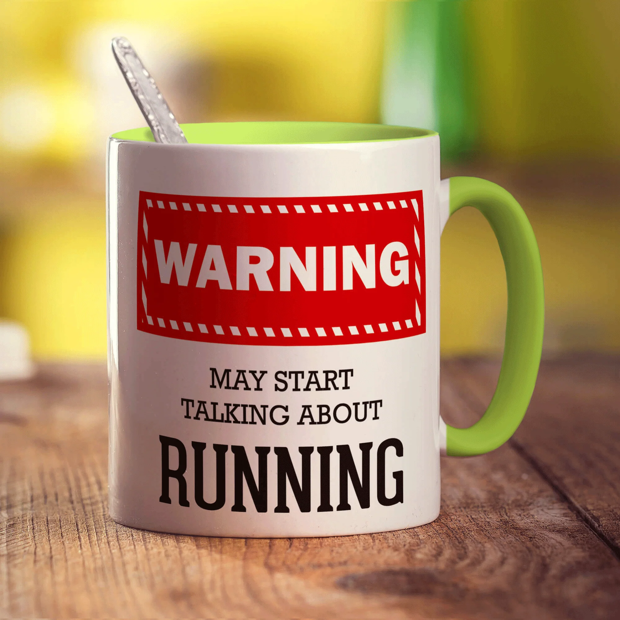 Warning! May Start Talking About Running Mug - Image 7
