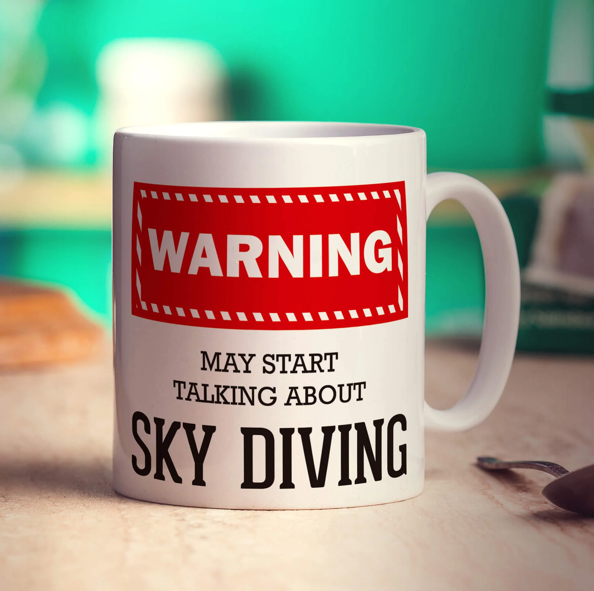 Warning! May Start Talking About Sky Diving Mug - Image 3