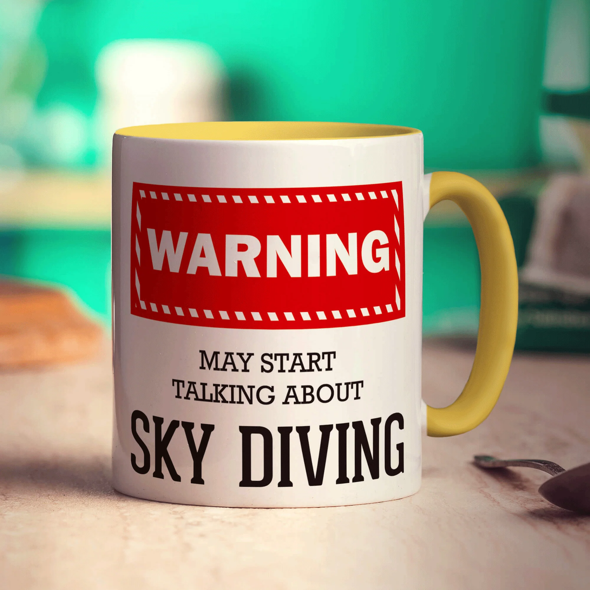 Warning! May Start Talking About Sky Diving Mug - Image 5