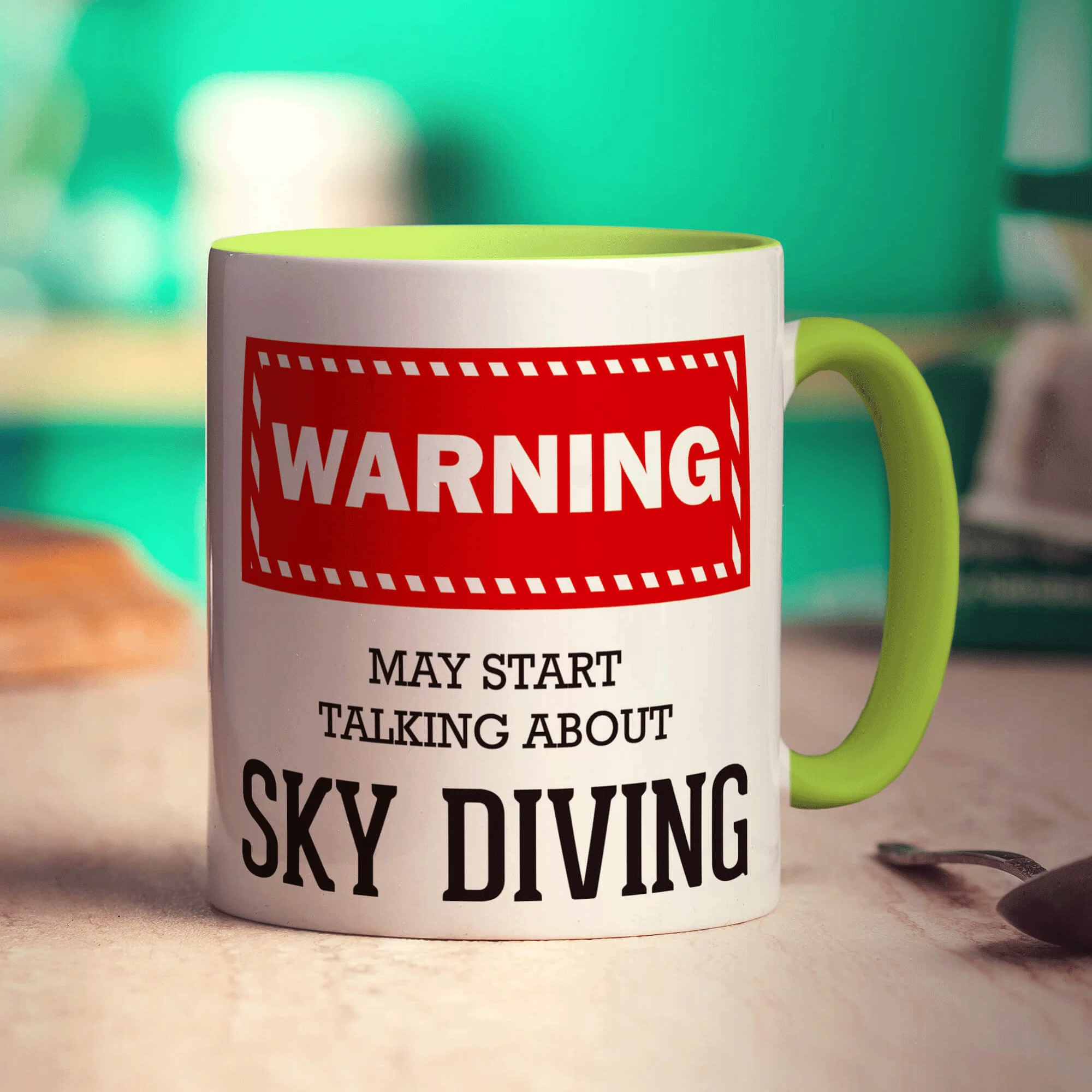 Warning! May Start Talking About Sky Diving Mug - Image 7