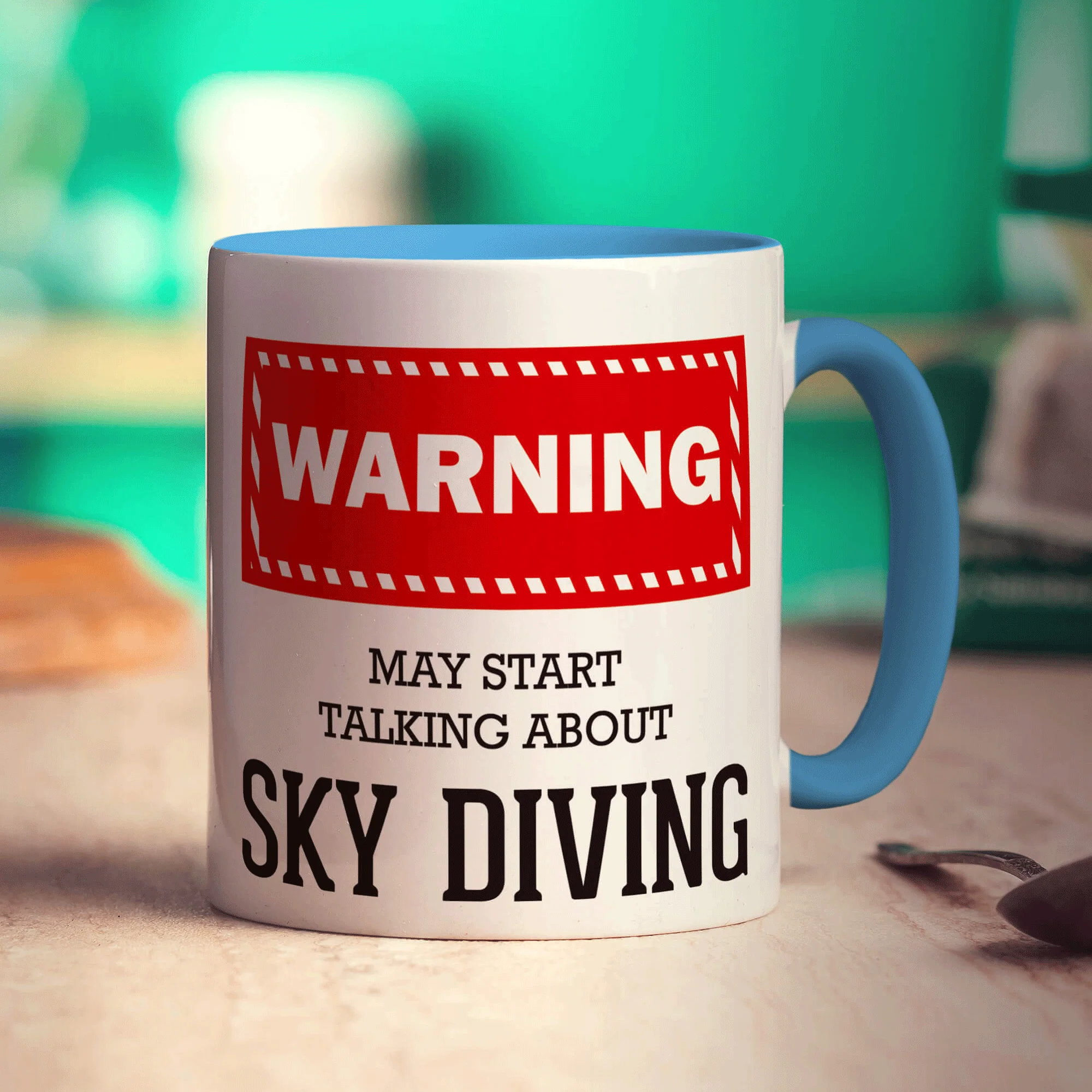 Warning! May Start Talking About Sky Diving Mug - Image 8