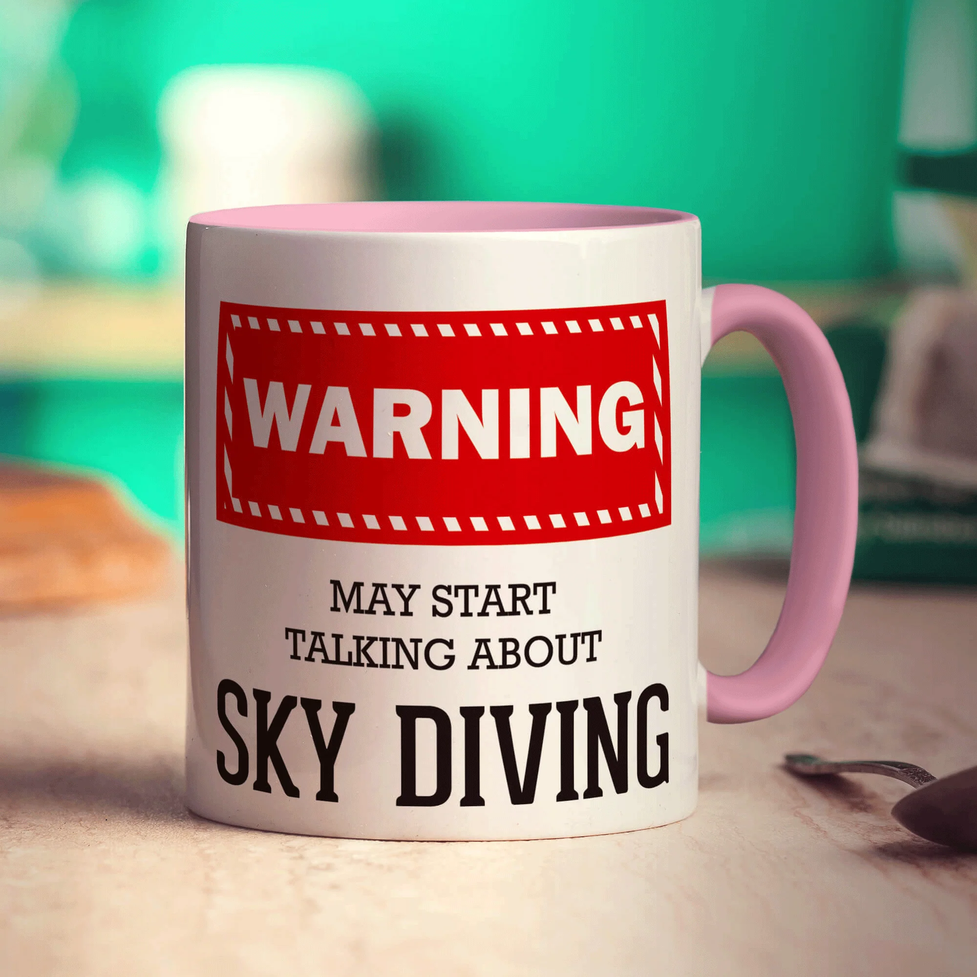 Warning! May Start Talking About Sky Diving Mug - Image 9