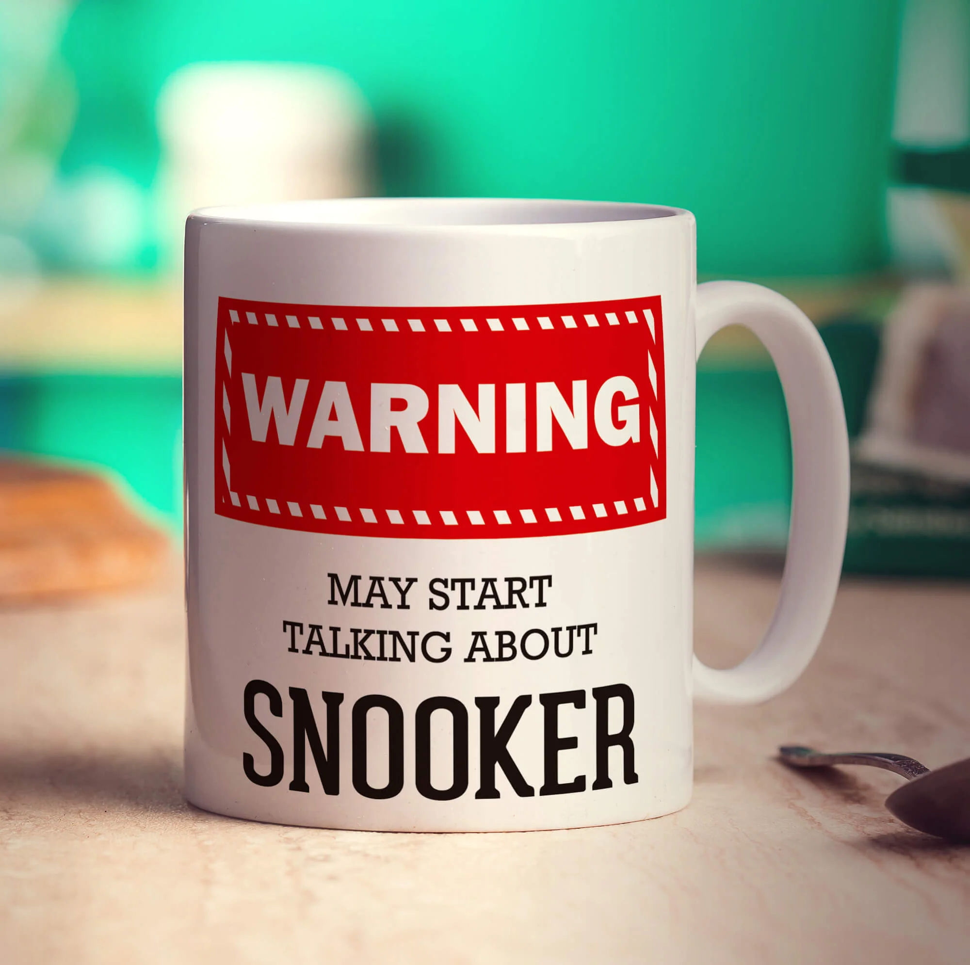 Warning! May Start Talking About Snooker Mug - Image 3