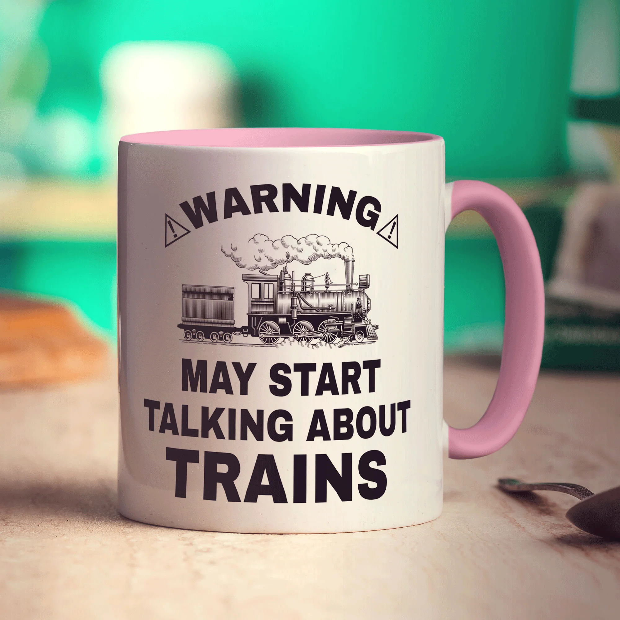 Warning May Start Talking About Trains Mug - Image 11
