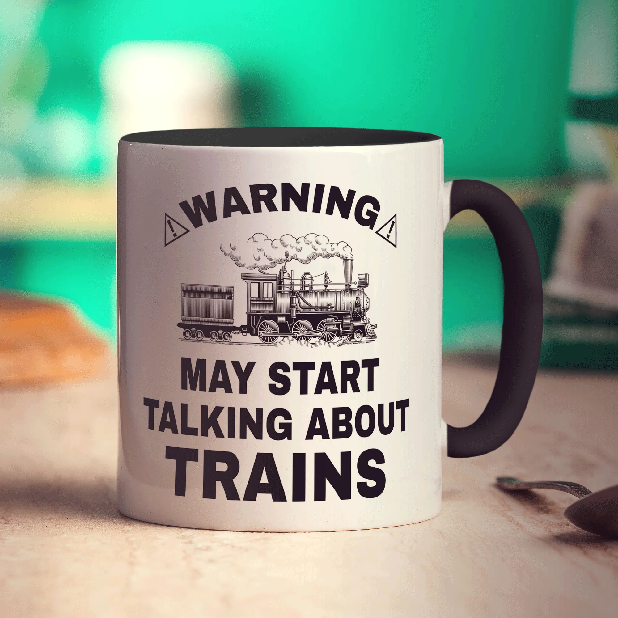 Warning May Start Talking About Trains Mug - Image 12