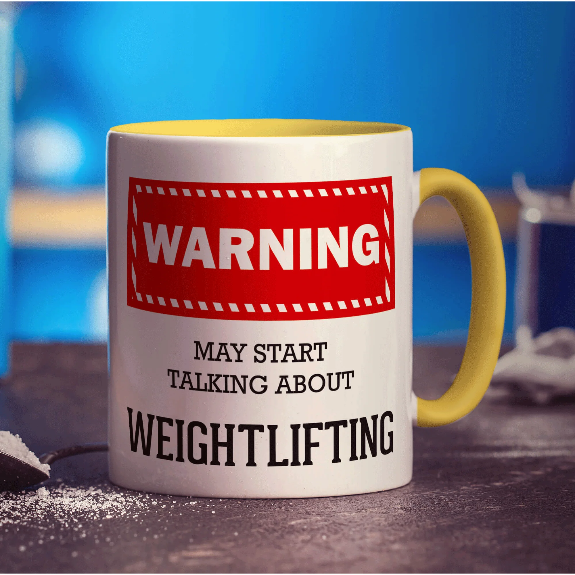 Warning! May Start Talking About Weightlifting Mug - Image 5