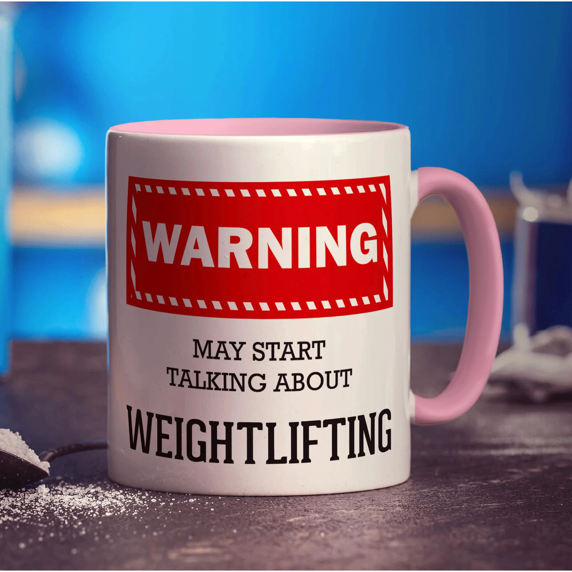 Warning! May Start Talking About Weightlifting Mug - Image 9