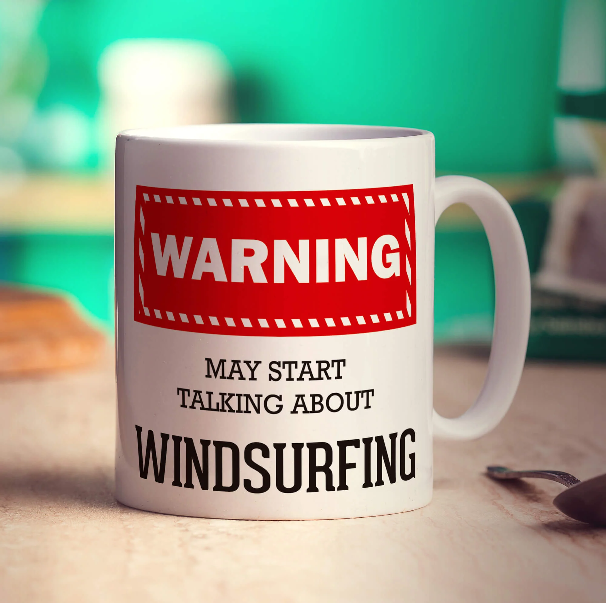 Warning! May Start Talking About Windsurfing Mug - Image 3