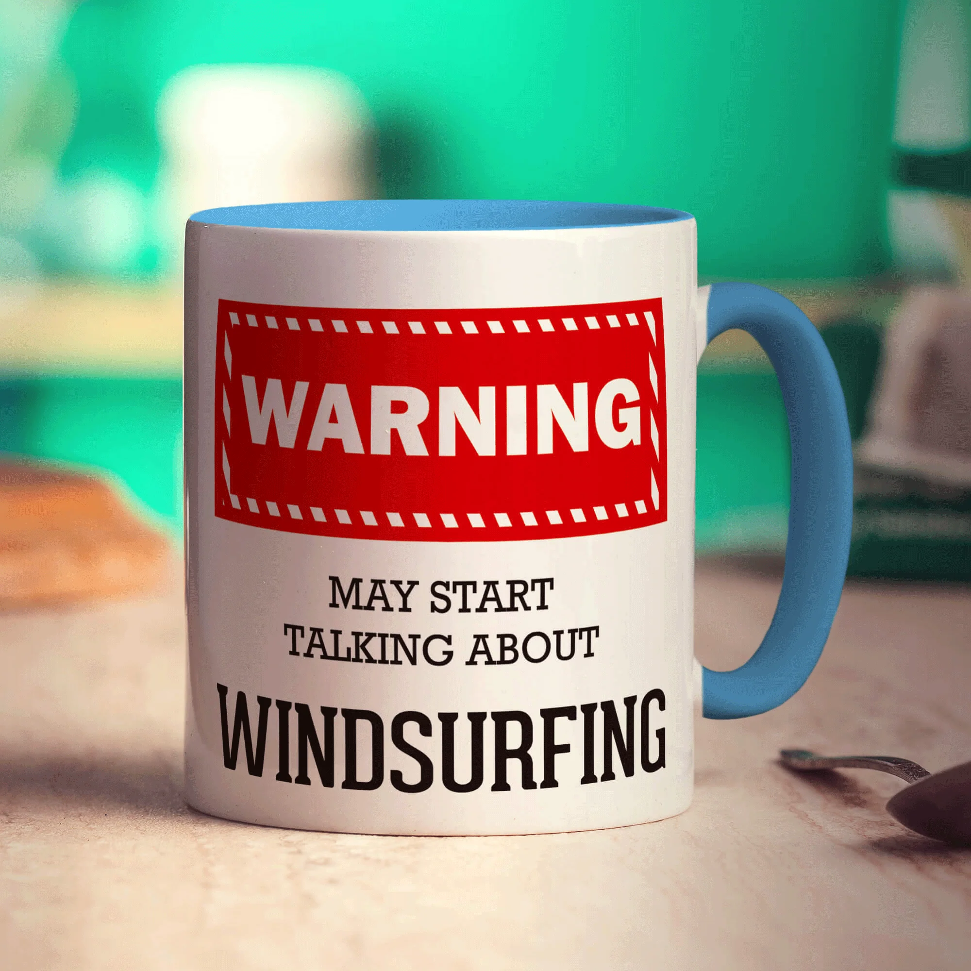 Warning! May Start Talking About Windsurfing Mug - Image 8