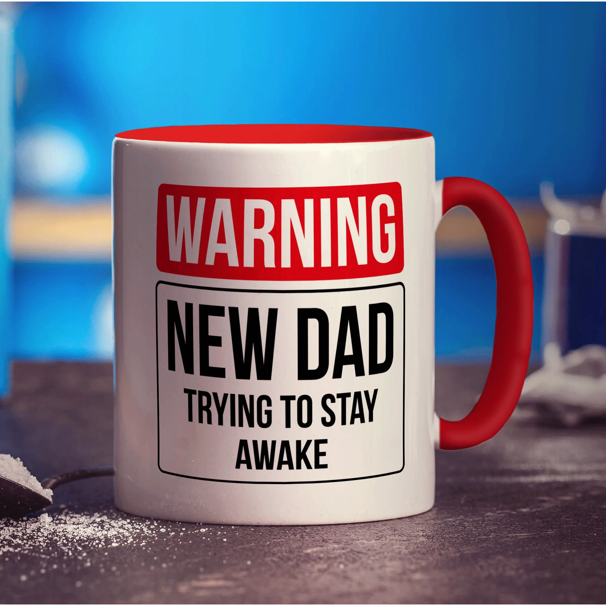 Warning New Dad Trying to Stay Awake Mug - Image 11