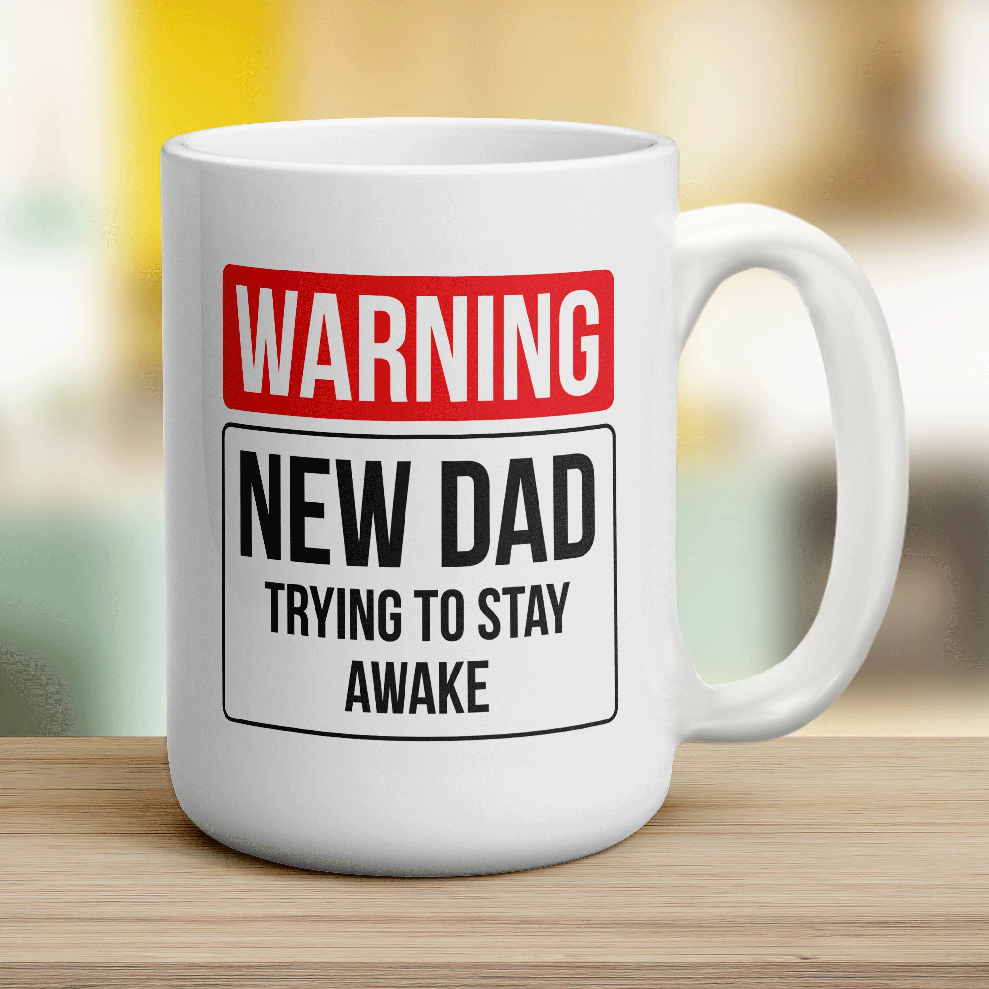 Warning New Dad Trying to Stay Awake Mug - Image 12