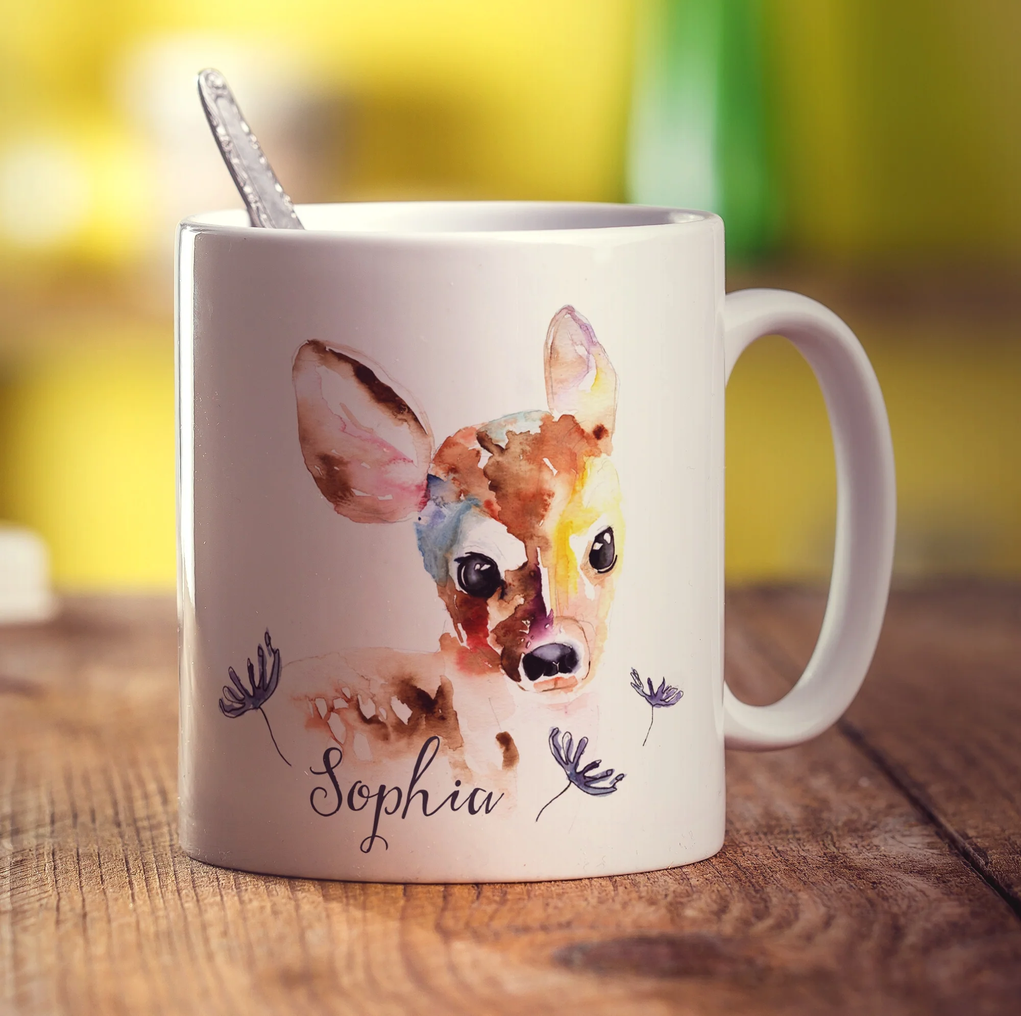Watercolour Deer Mug by Harriet Perkins - Image 6
