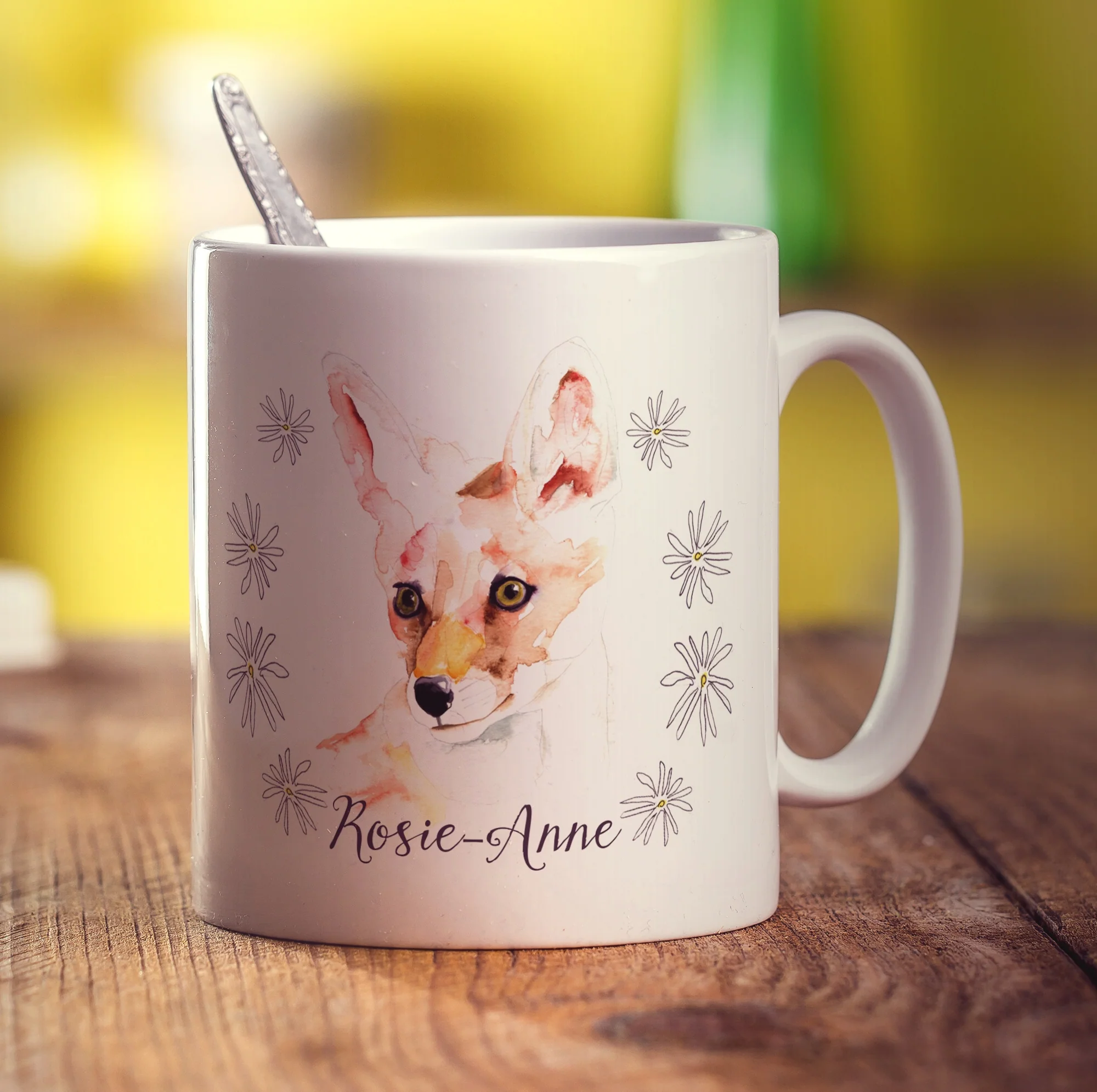 Watercolour Fox Mug by Harriet Perkins - Image 6