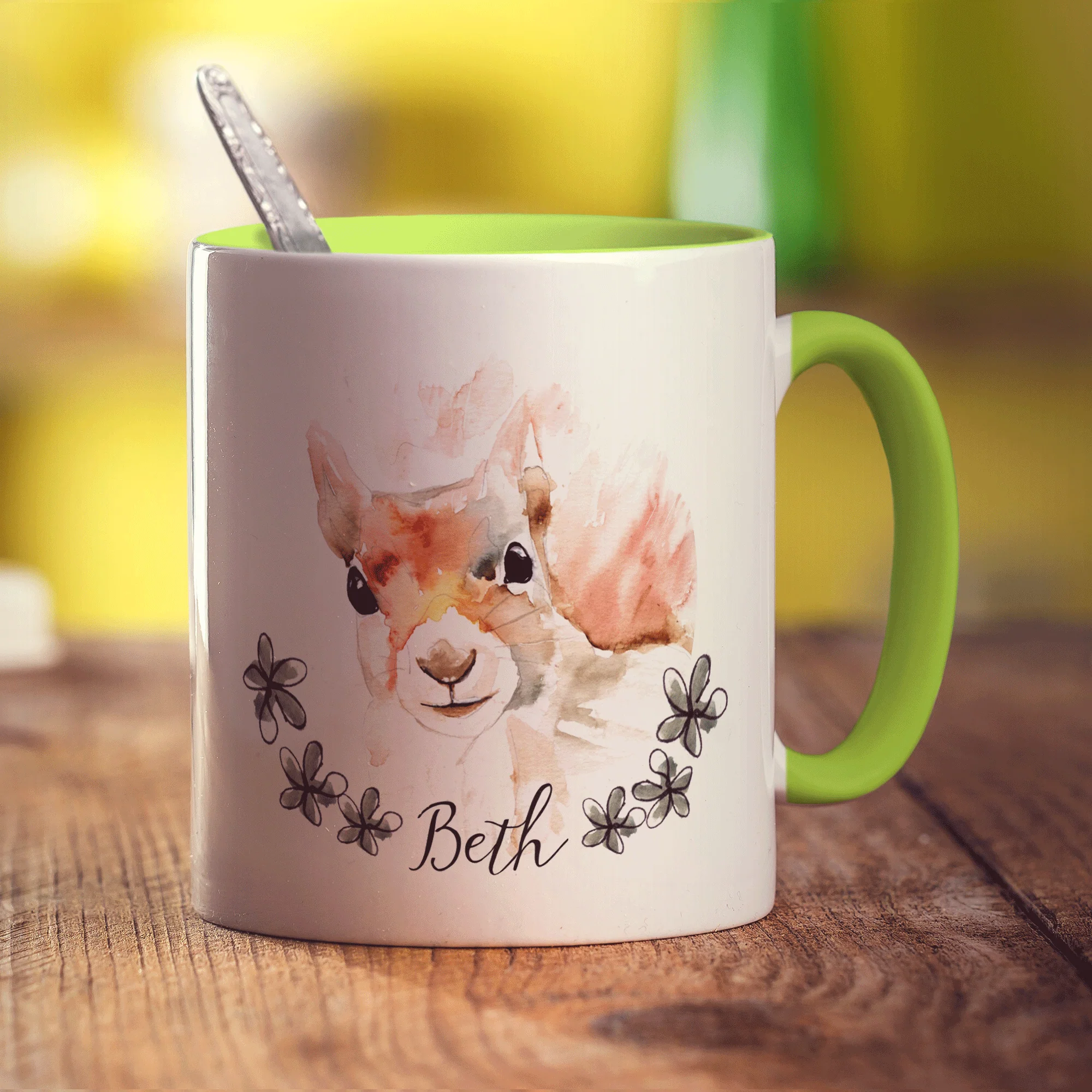 Watercolour Squirrel Mug by Harriet Perkins - Image 7