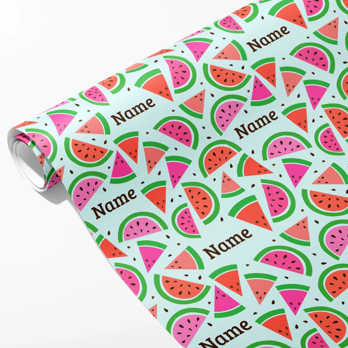 Watermelon Name Wrapping Paper - Image 2