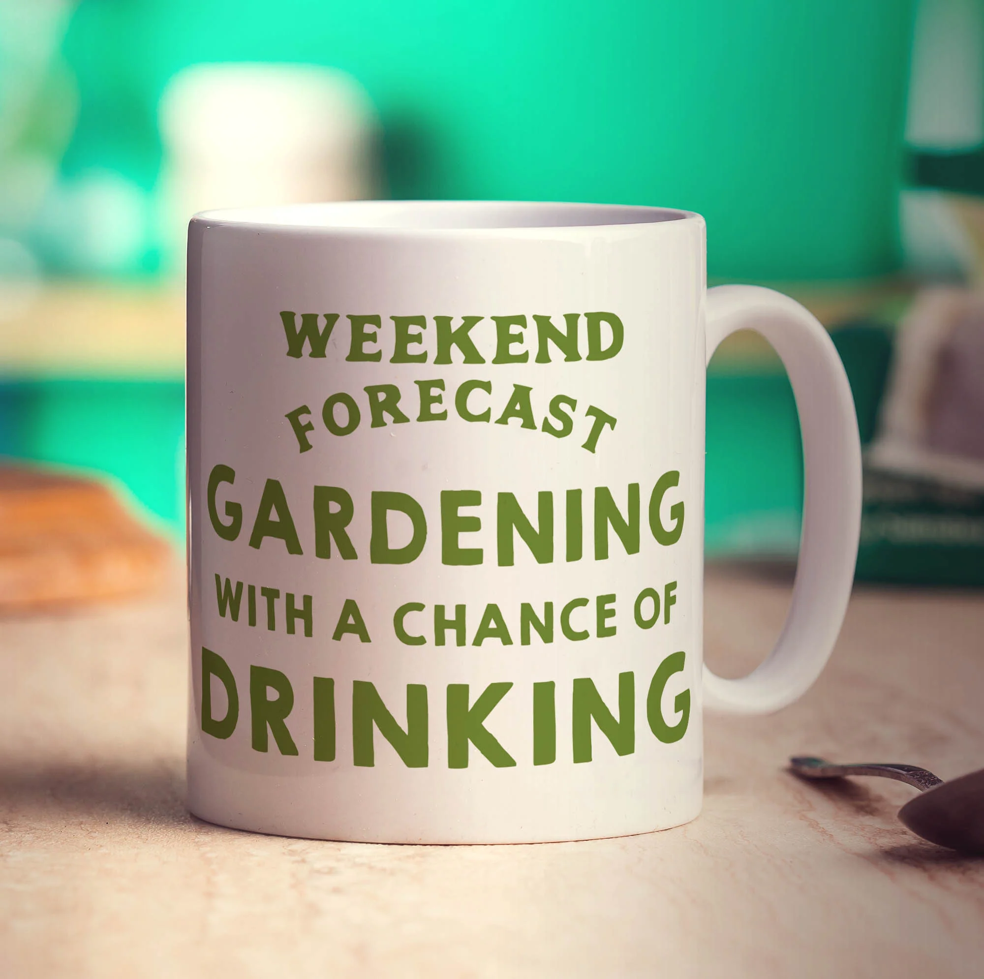 Weekend Forecast Gardening with a Chance of Drinking Mug - Image 3