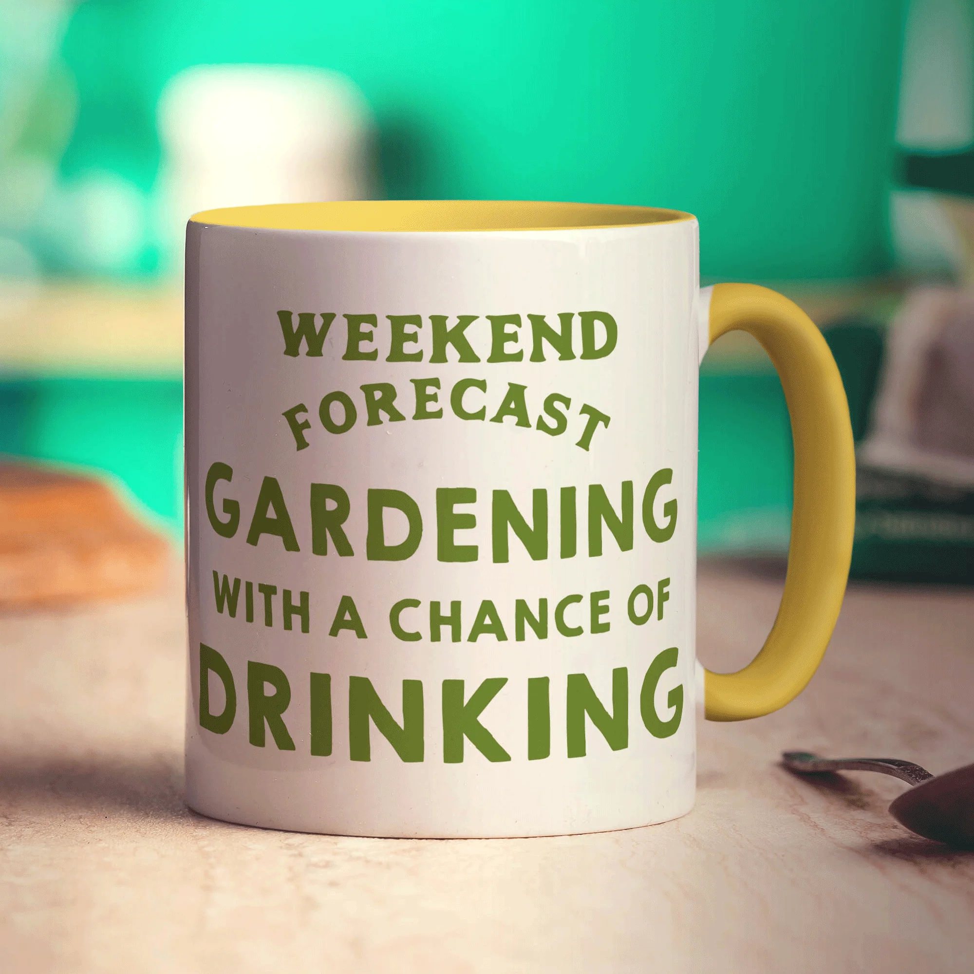 Weekend Forecast Gardening with a Chance of Drinking Mug - Image 5