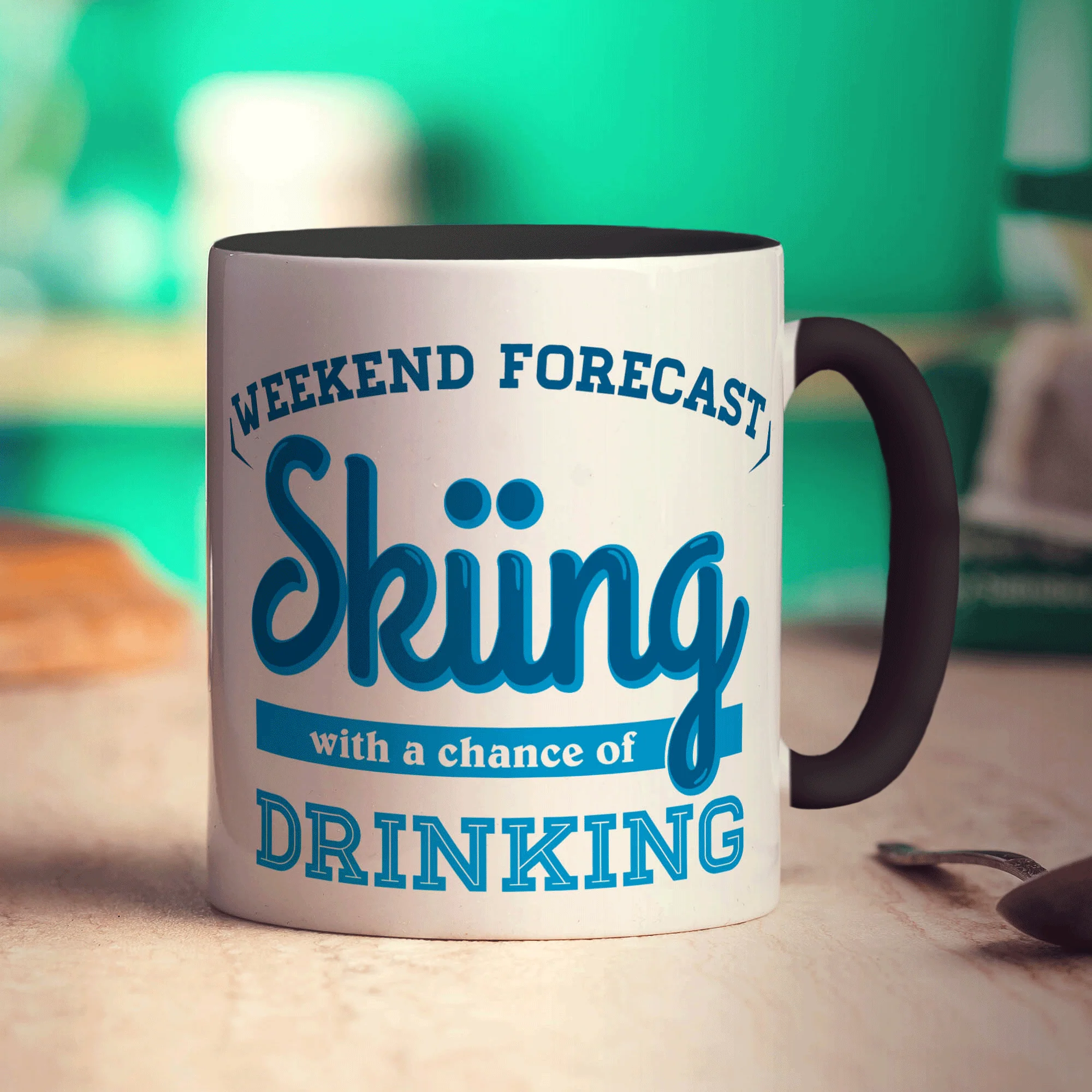 Weekend Forecast Skiing with a Chance of Drinking Mug - Image 10
