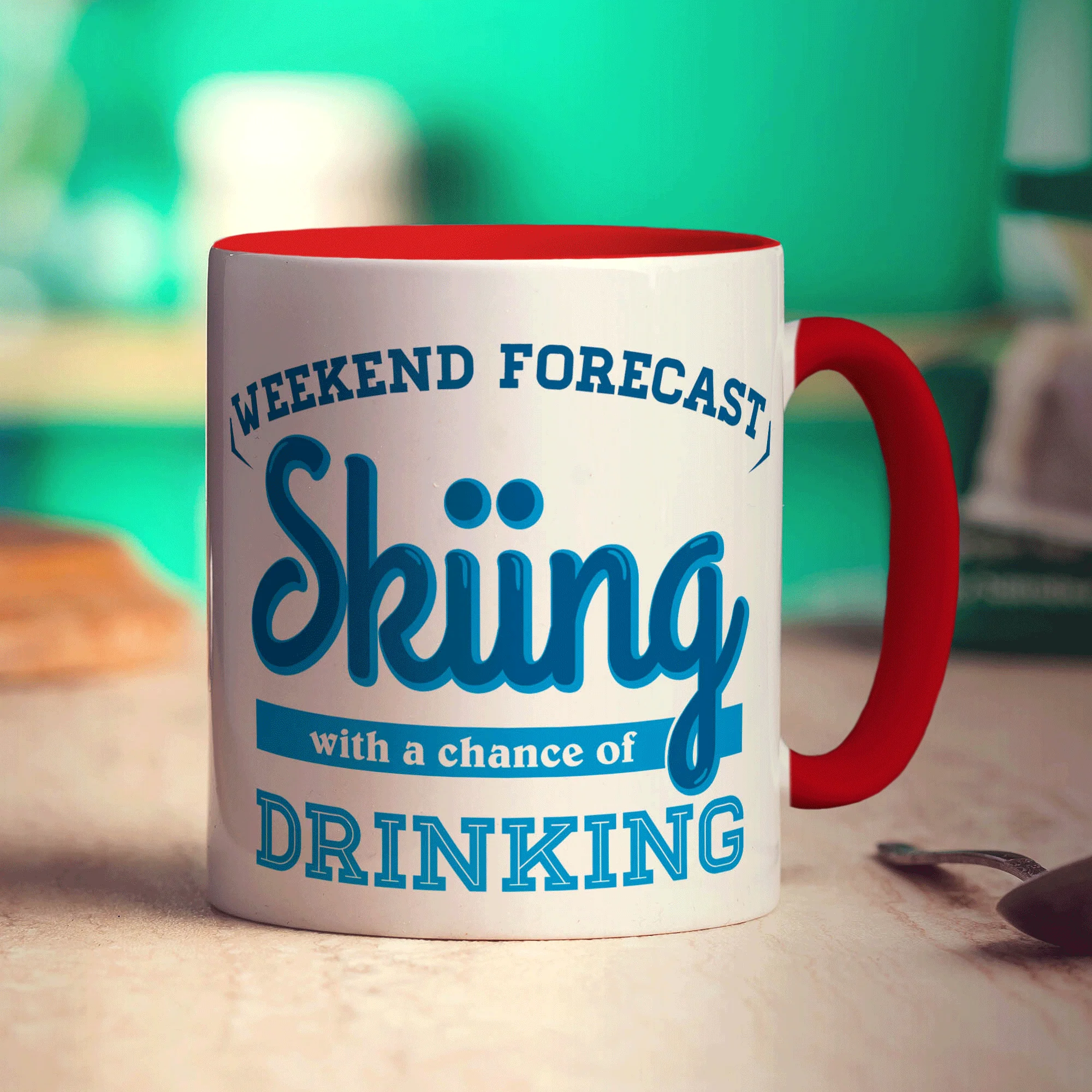 Weekend Forecast Skiing with a Chance of Drinking Mug - Image 11