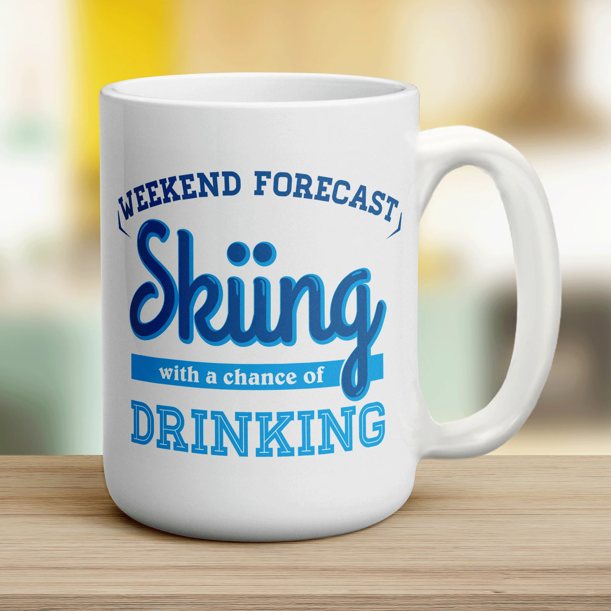 Weekend Forecast Skiing with a Chance of Drinking Mug - Image 12
