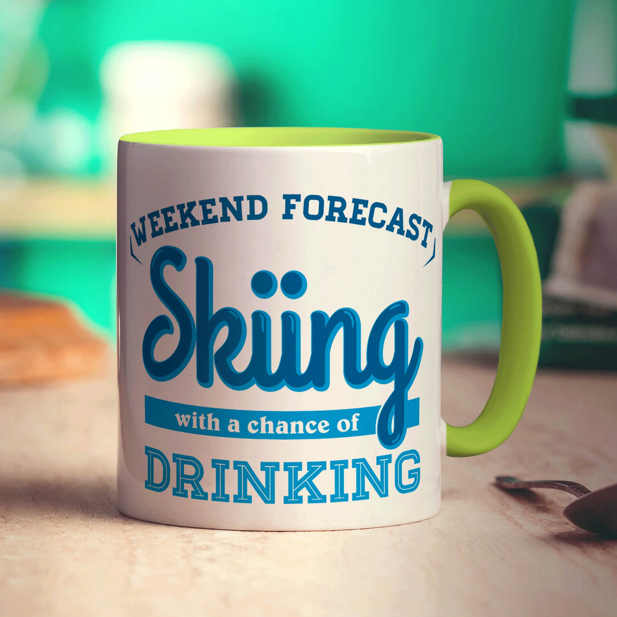 Weekend Forecast Skiing with a Chance of Drinking Mug - Image 7