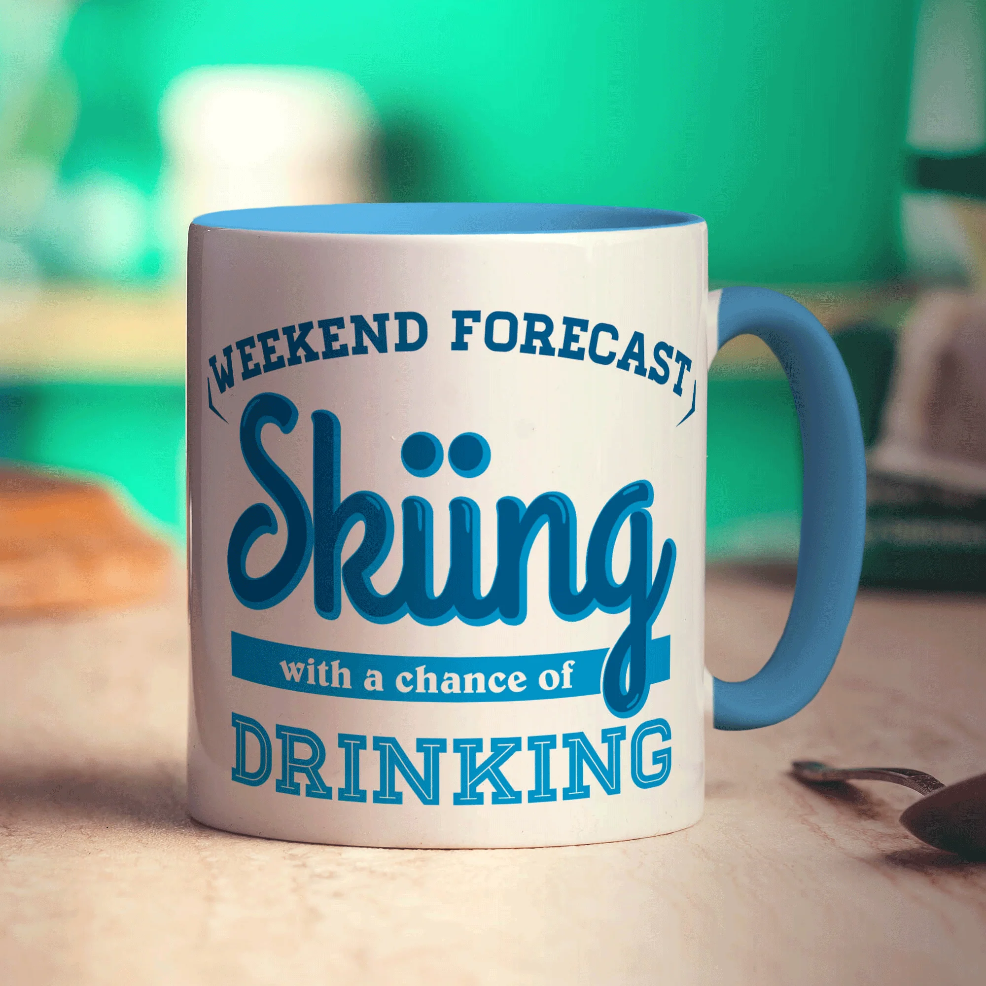 Weekend Forecast Skiing with a Chance of Drinking Mug - Image 8