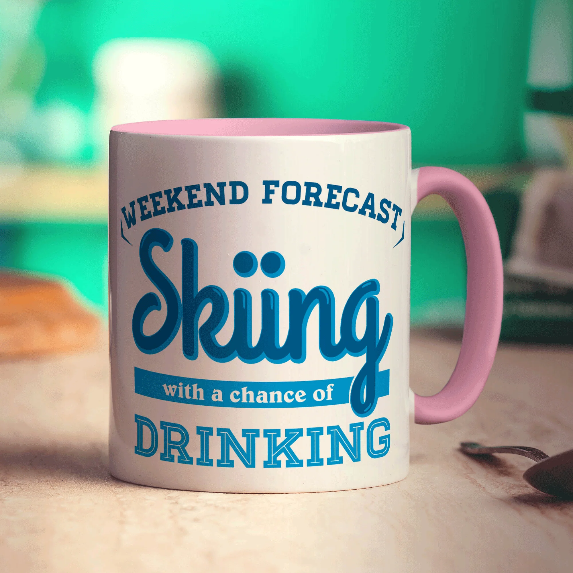 Weekend Forecast Skiing with a Chance of Drinking Mug - Image 9