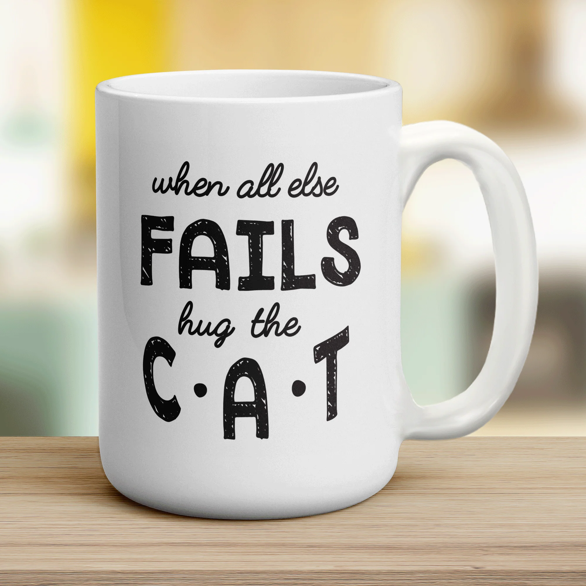 When all Else Fails Hug The Cat Mug - Image 12
