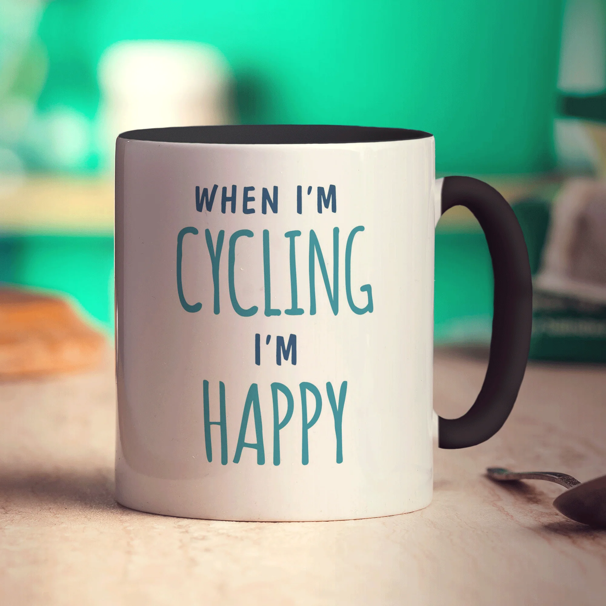 When I'm Cycling I'm Happy Mug - Image 10