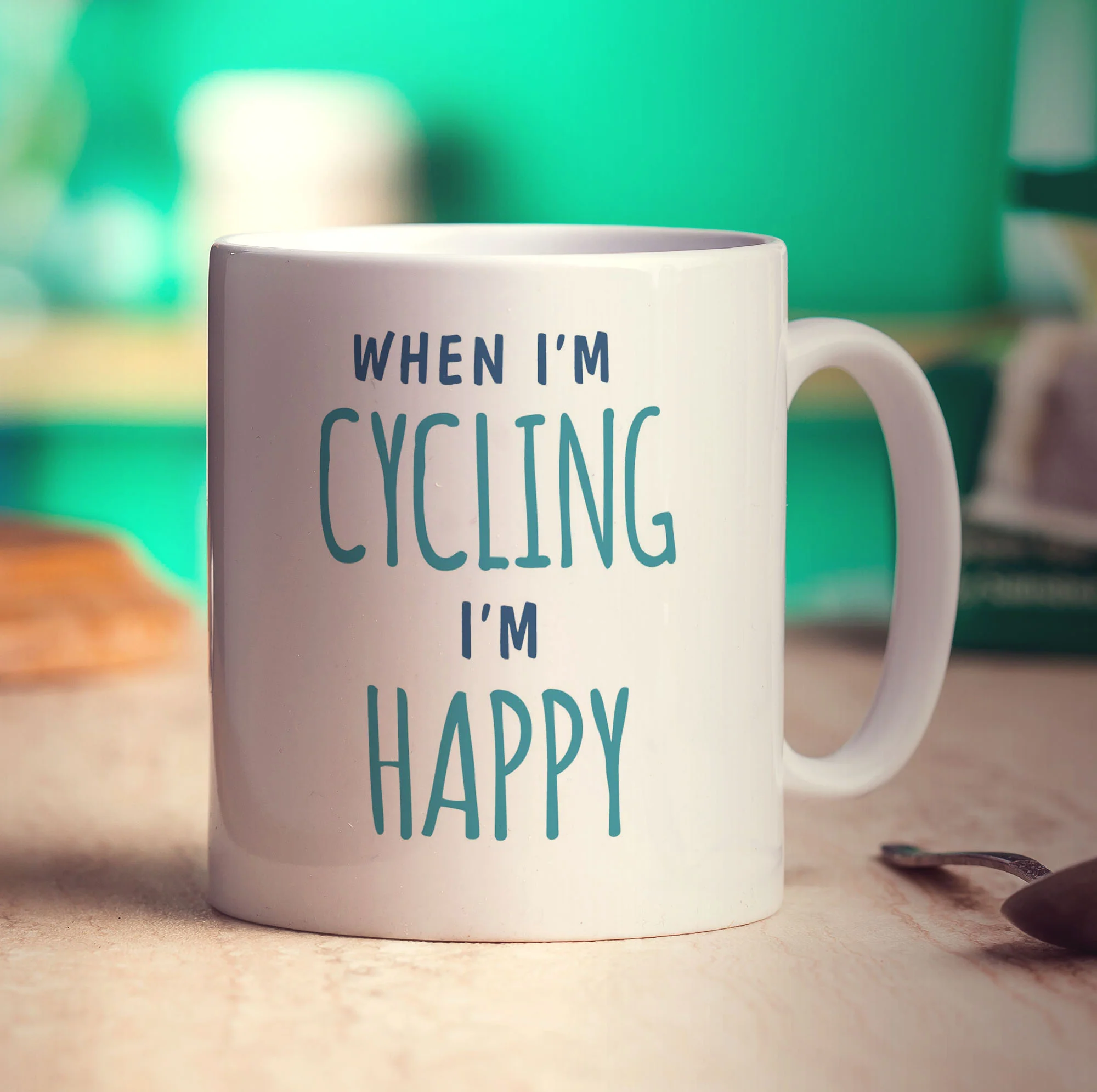 When I'm Cycling I'm Happy Mug - Image 3